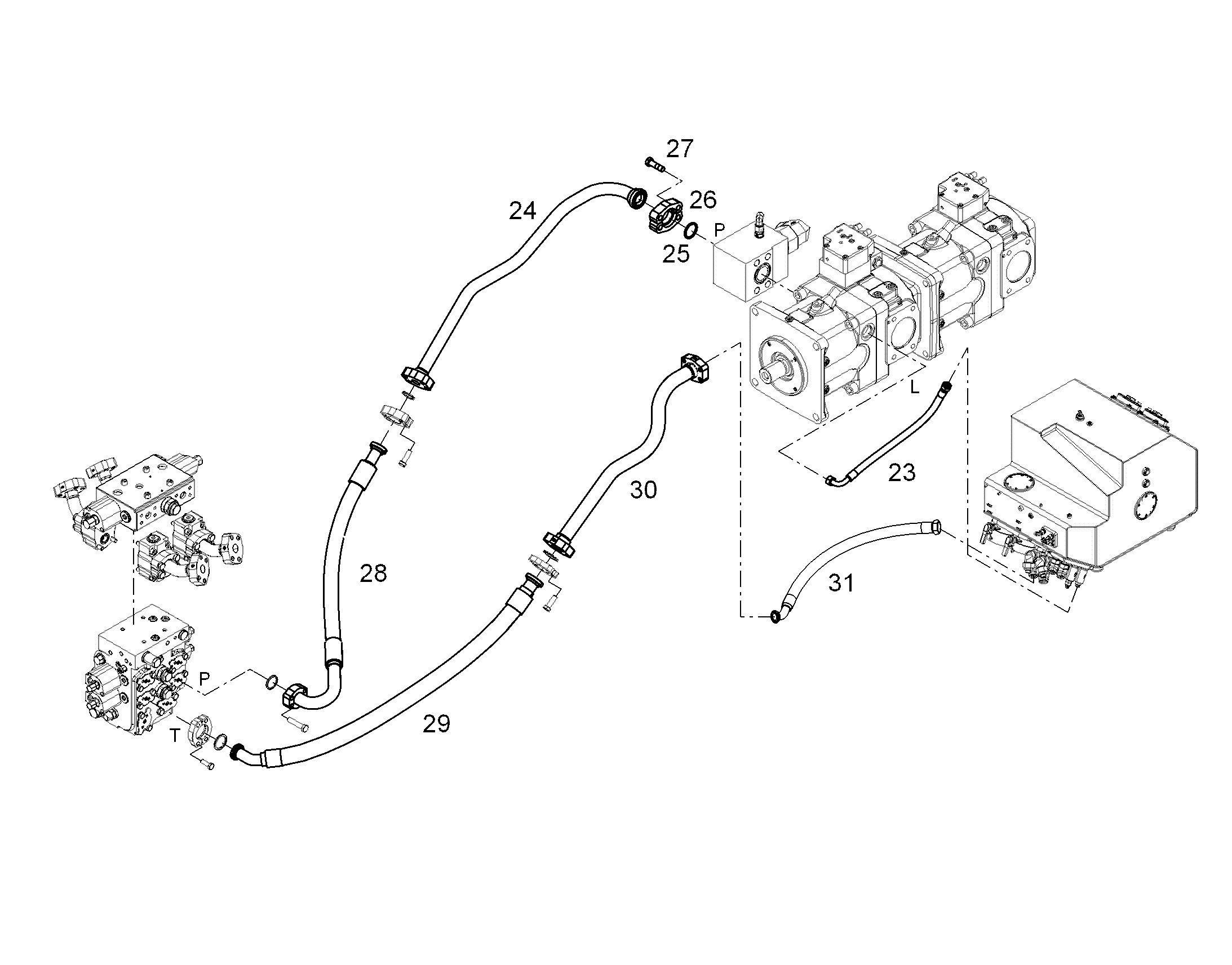 ШЛАНГ 40X1150 11621003 LIEBHERR