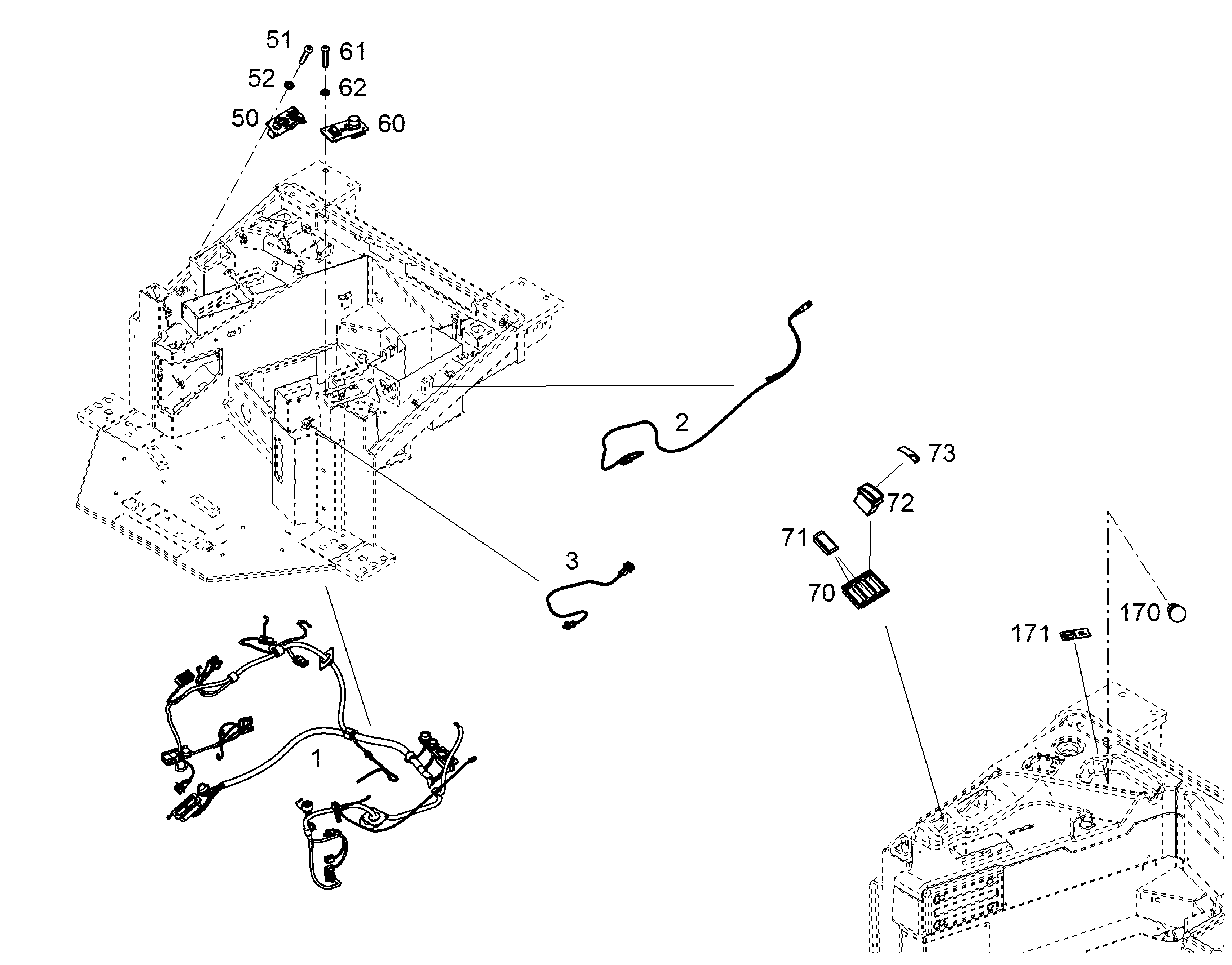 КОМПЛЕКТ КАБЕЛЕЙ W-FST 11364094 LIEBHERR