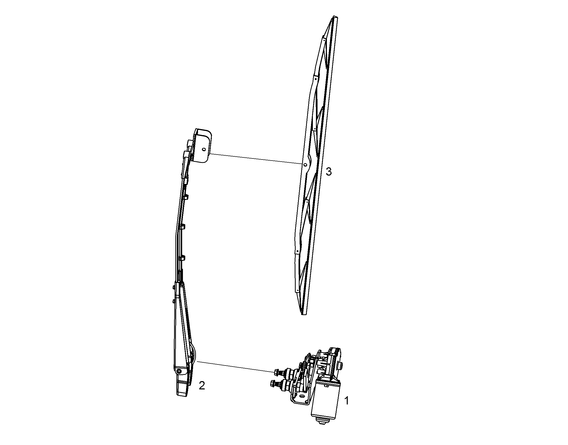 РЫЧАГ ДВОРНИКА L=670mm 11820675 LIEBHERR