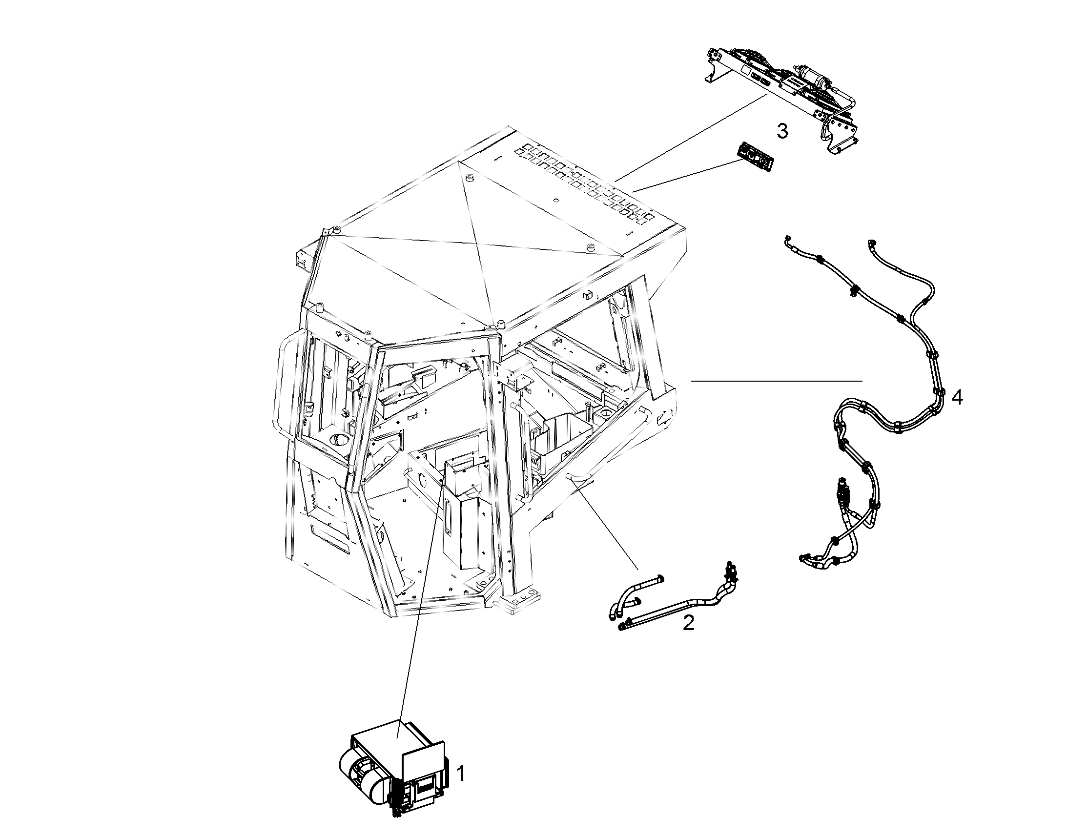 СОЕДИНЕНИЯ ШЛАНГОВЫЕ КОНДИЦ. 12409874 LIEBHERR