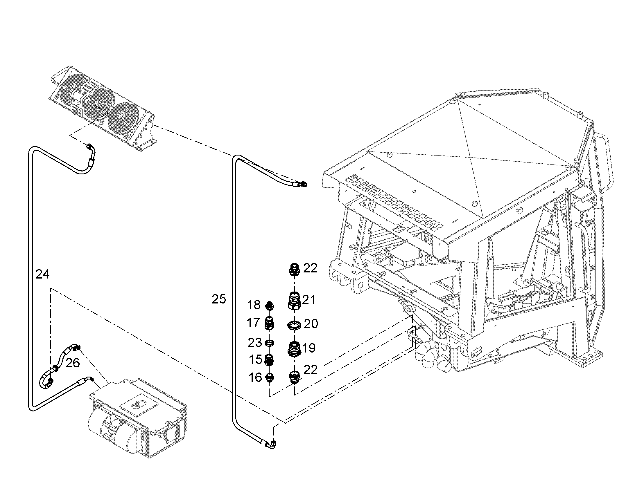 ШЛАНГ КОНДИЦИОНЕРА 8X3650 12204759 LIEBHERR