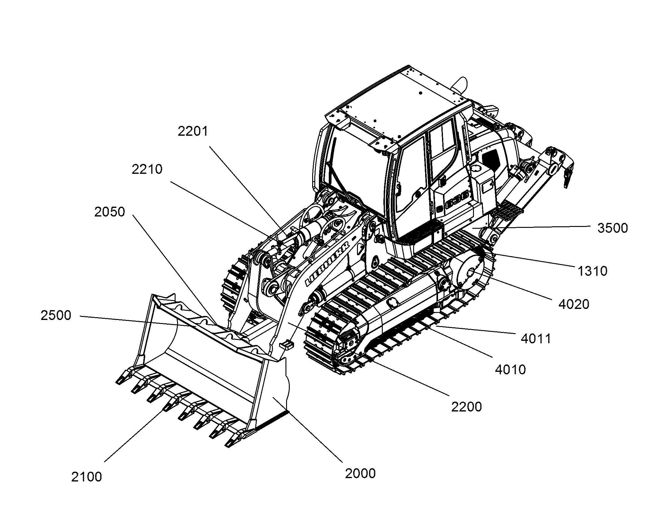 МЕХАНИЗМ ВОЗВРАТА КОВША 93501211 LIEBHERR