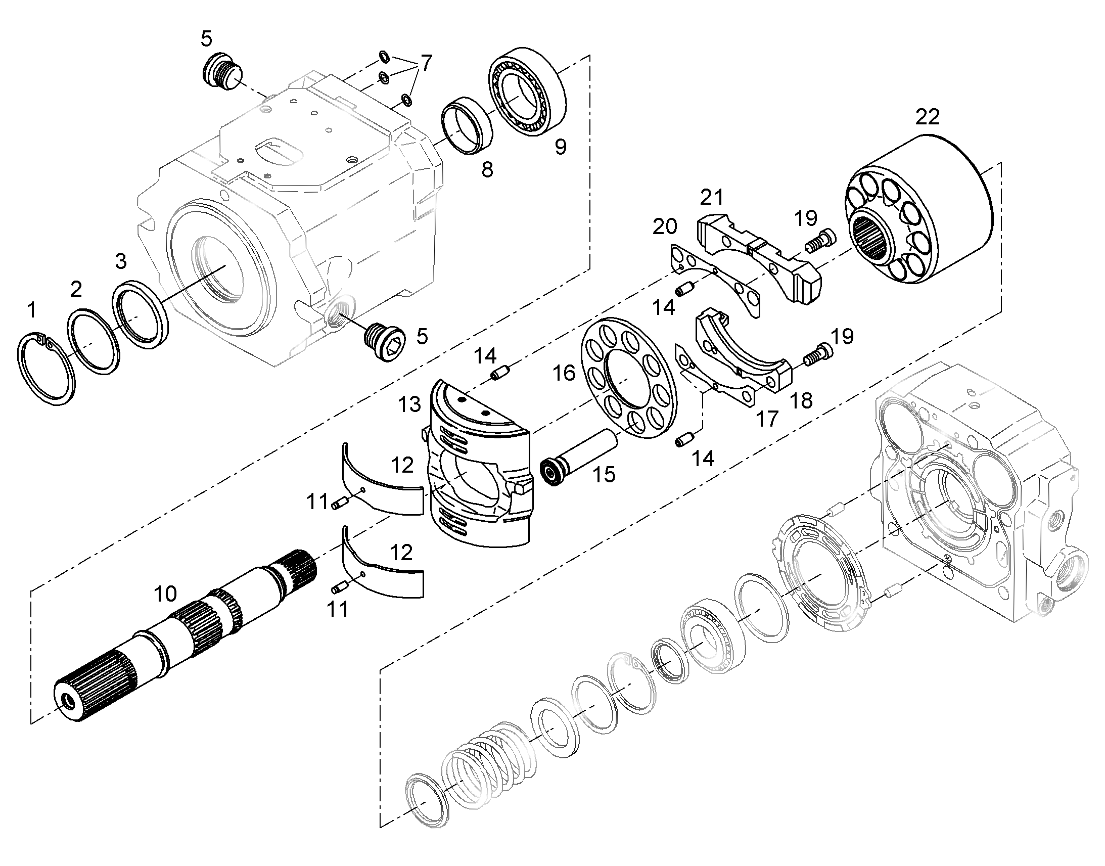 БЛОК ЦИЛИНДРОВ В СБОРЕ 11834374 LIEBHERR