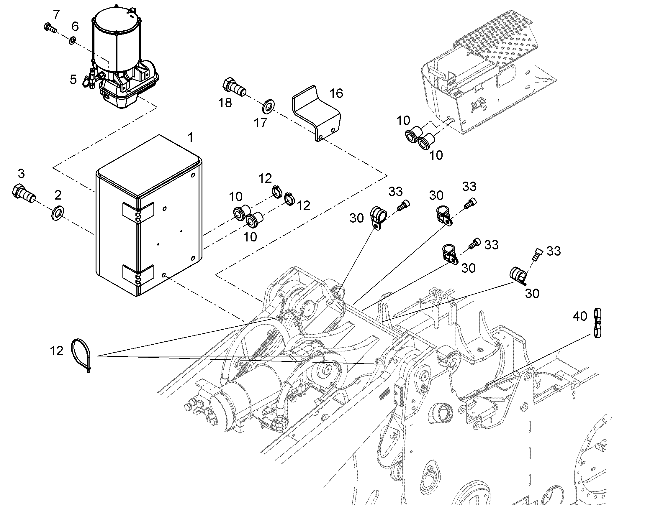 ЗАЩИТНЫЙ ЯЩИК 11370063 LIEBHERR