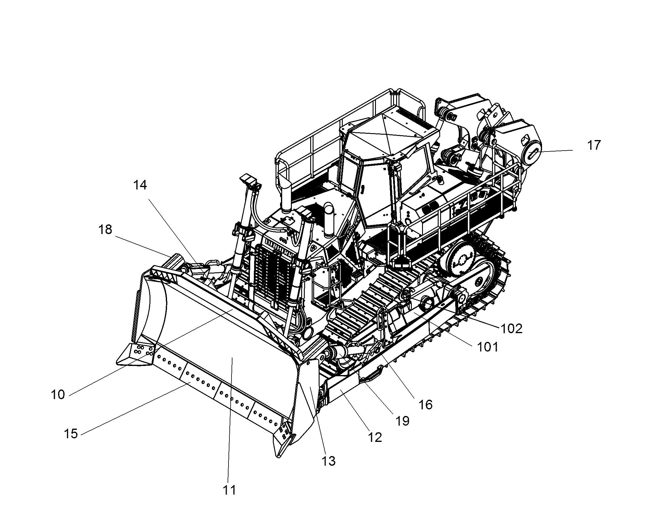 РЫХЛИТЕЛЬ ЗАДНЕНАВ. С 1 ЗУБОМ 10319231 LIEBHERR