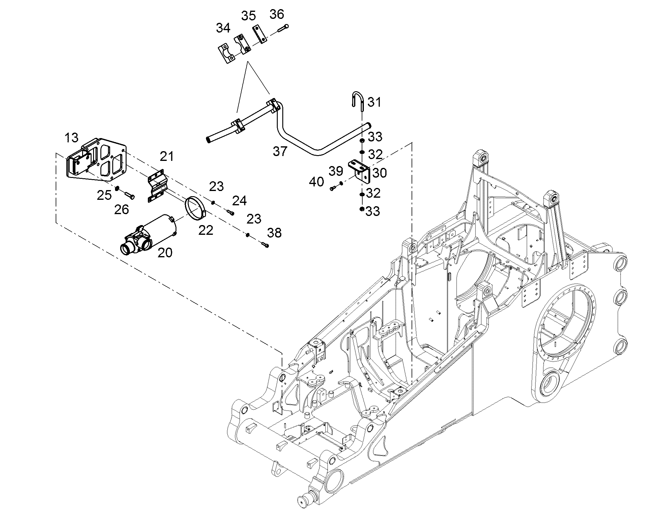 СКОБА КРУГЛОГО СЕЧЕНИЯ DIN 3570 A 42,4 ST 404910205 LIEBHERR