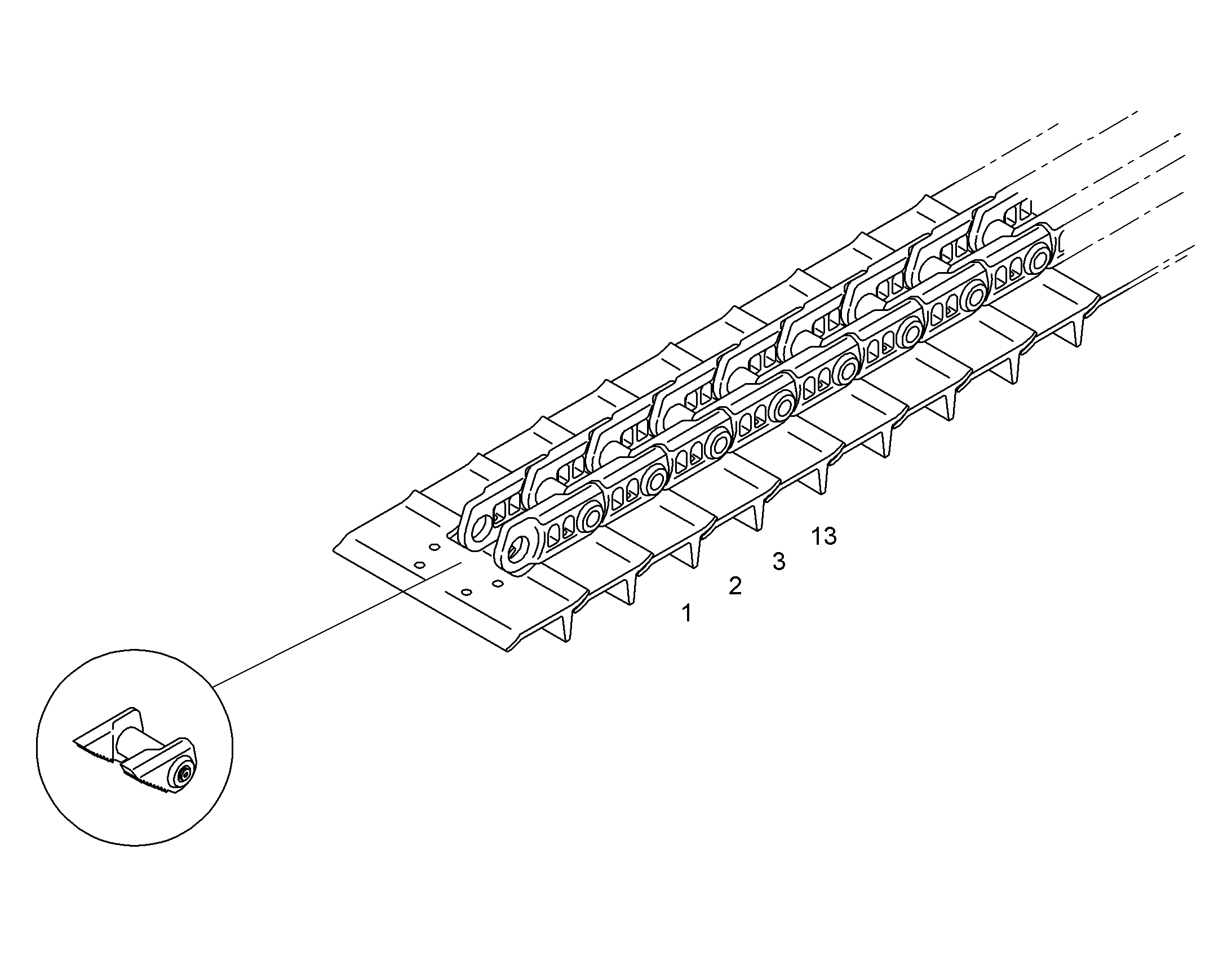 ГУСЕНИЦЫ D6D БАШМ.С ДВ.ГРУНТ. 93513344 LIEBHERR