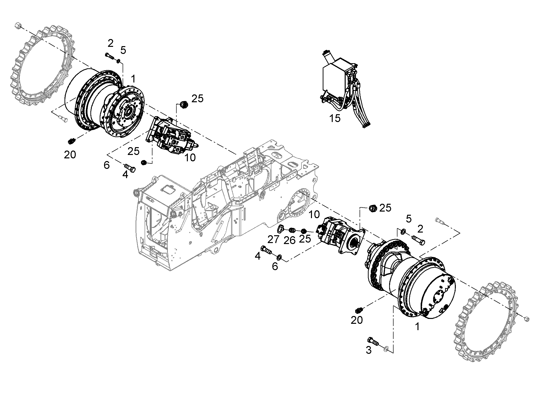 ДВИГАТЕЛЬ РЕГУЛИРУЕМЫЙ H1-B-250 250cm³/U 11491901 LIEBHERR