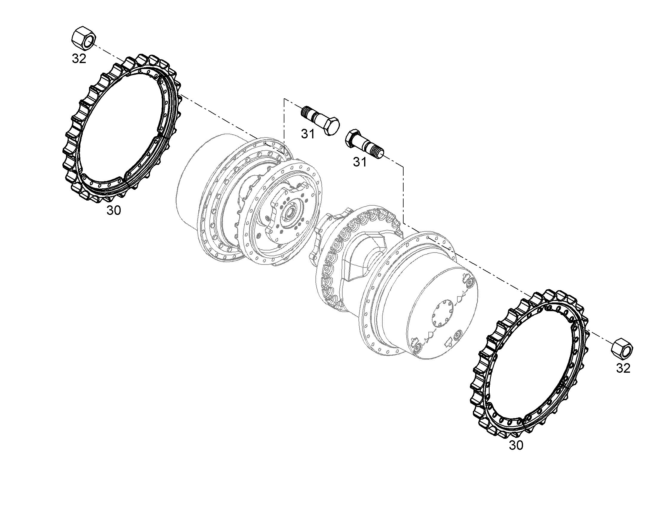ЗУБЧАТОЕ КОЛЕСО D5H 12206718 LIEBHERR