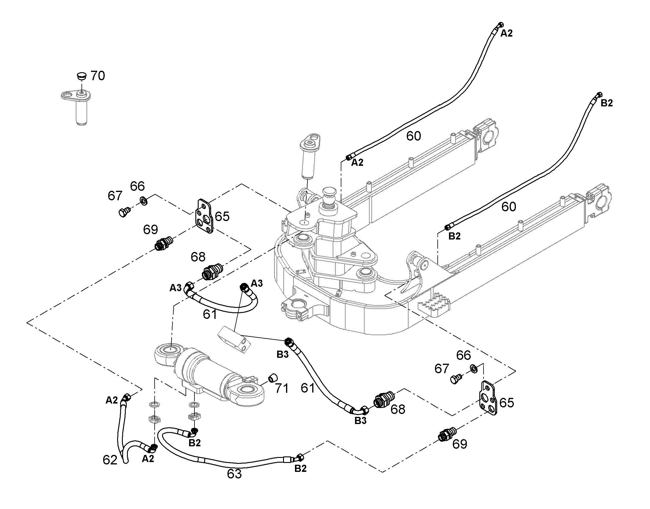 ШЛАНГ 12X2280 11646724 LIEBHERR