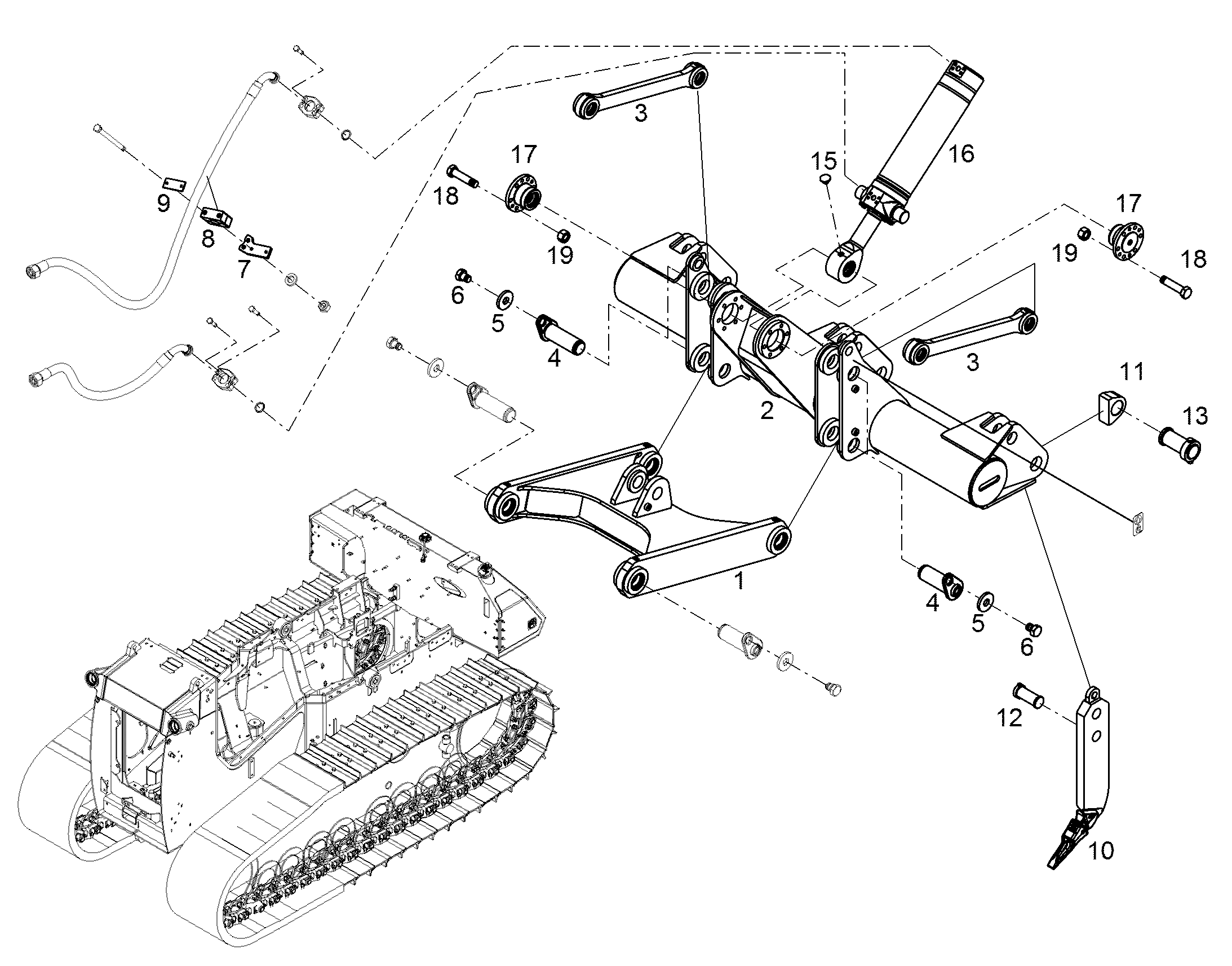 ЗУБ РЫХЛИТЕЛЬНЫЙ В СБОРЕ 10315553 LIEBHERR