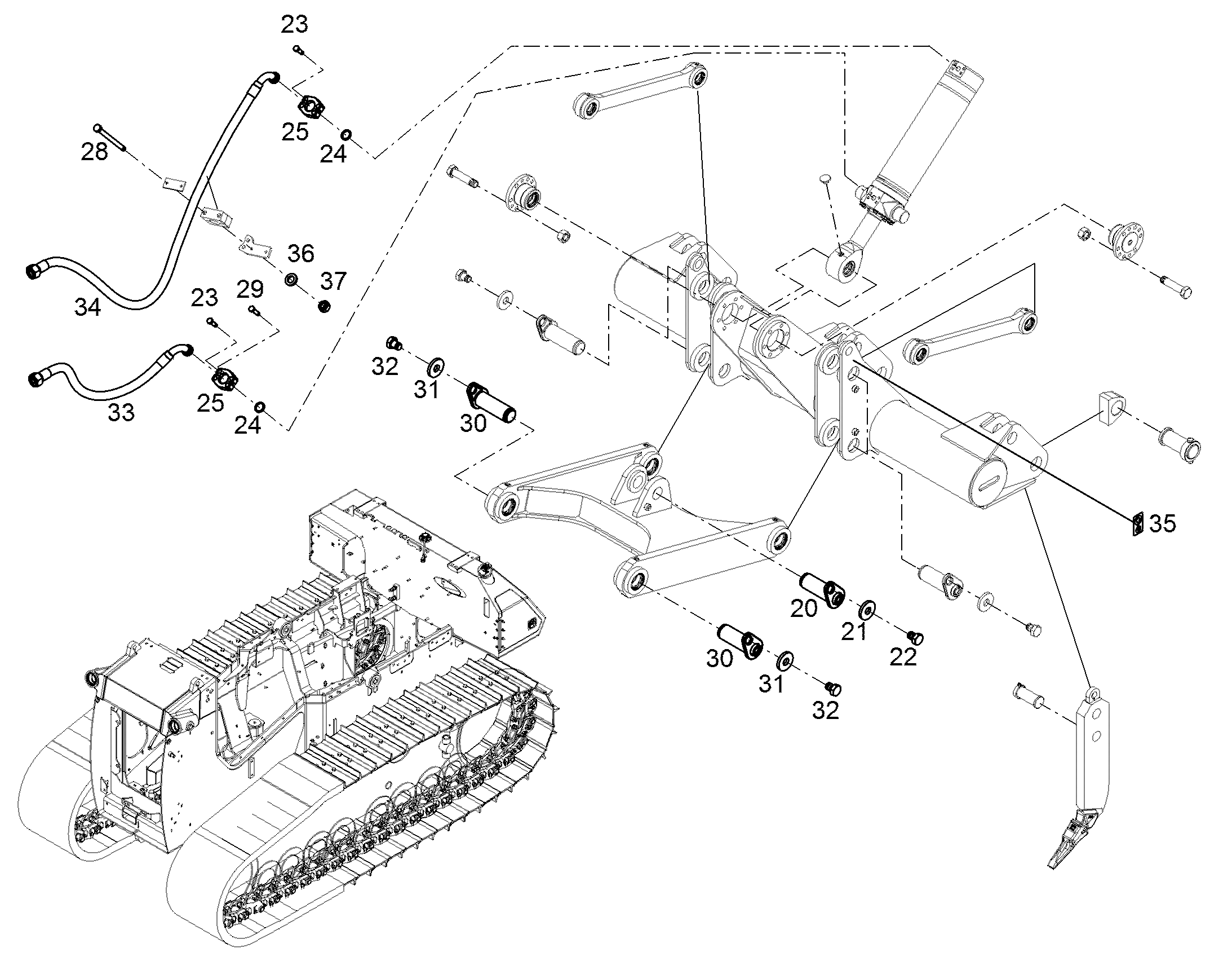 ШЛАНГ 20X1660 11004718 LIEBHERR