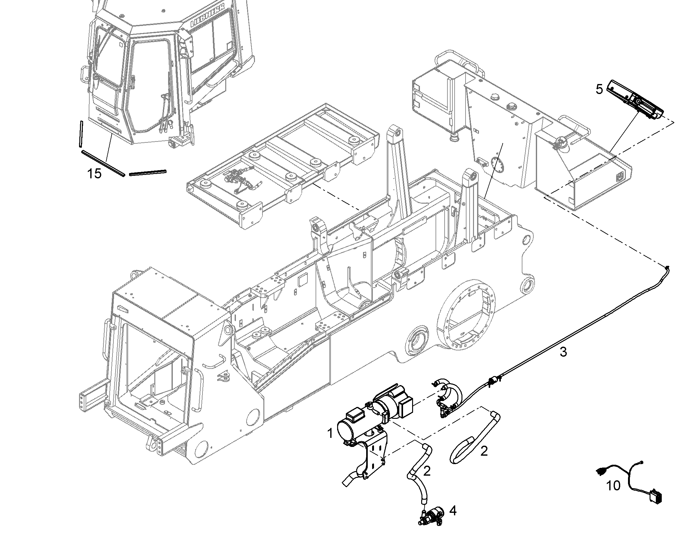 РАЗВОДКА ОБОГРЕВАТЕЛЬ 93500520 LIEBHERR