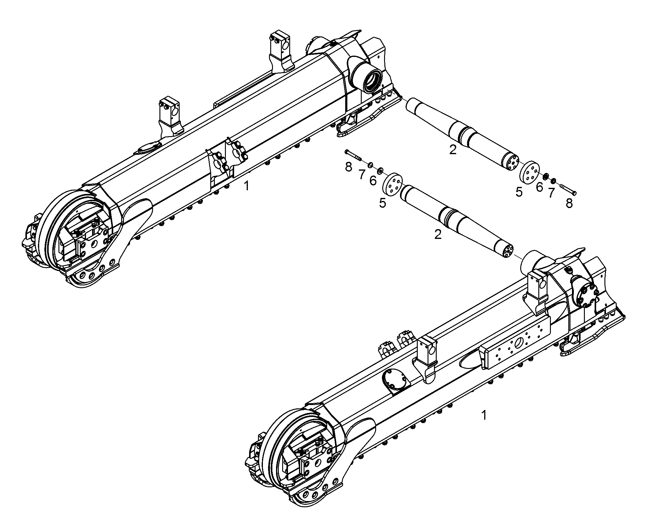 ТЕЛЕЖКИ ГУСЕНИЧНЫЕ В СБОРЕ 10320296 LIEBHERR
