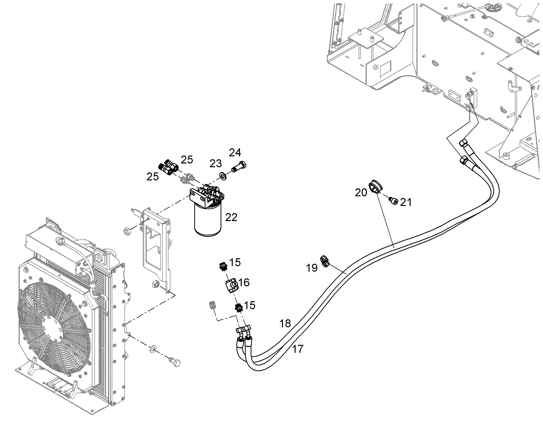 СОЕДИНЕНИЕ УГЛОВОЕ ВИНТОВОЕ EV 15L M22X1,5 10441356 LIEBHERR