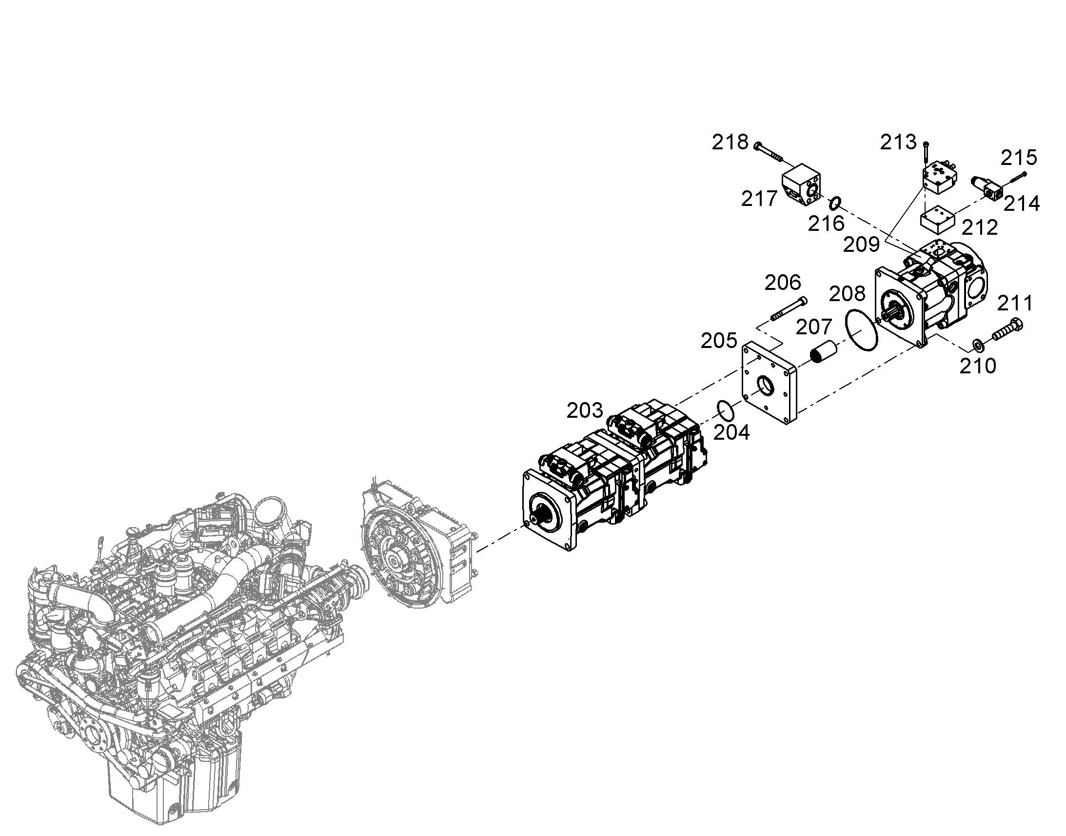 ГИДРОНАСОС РЕГУЛИРОВОЧНЫЙ A11 190cm³/U 11830316 LIEBHERR