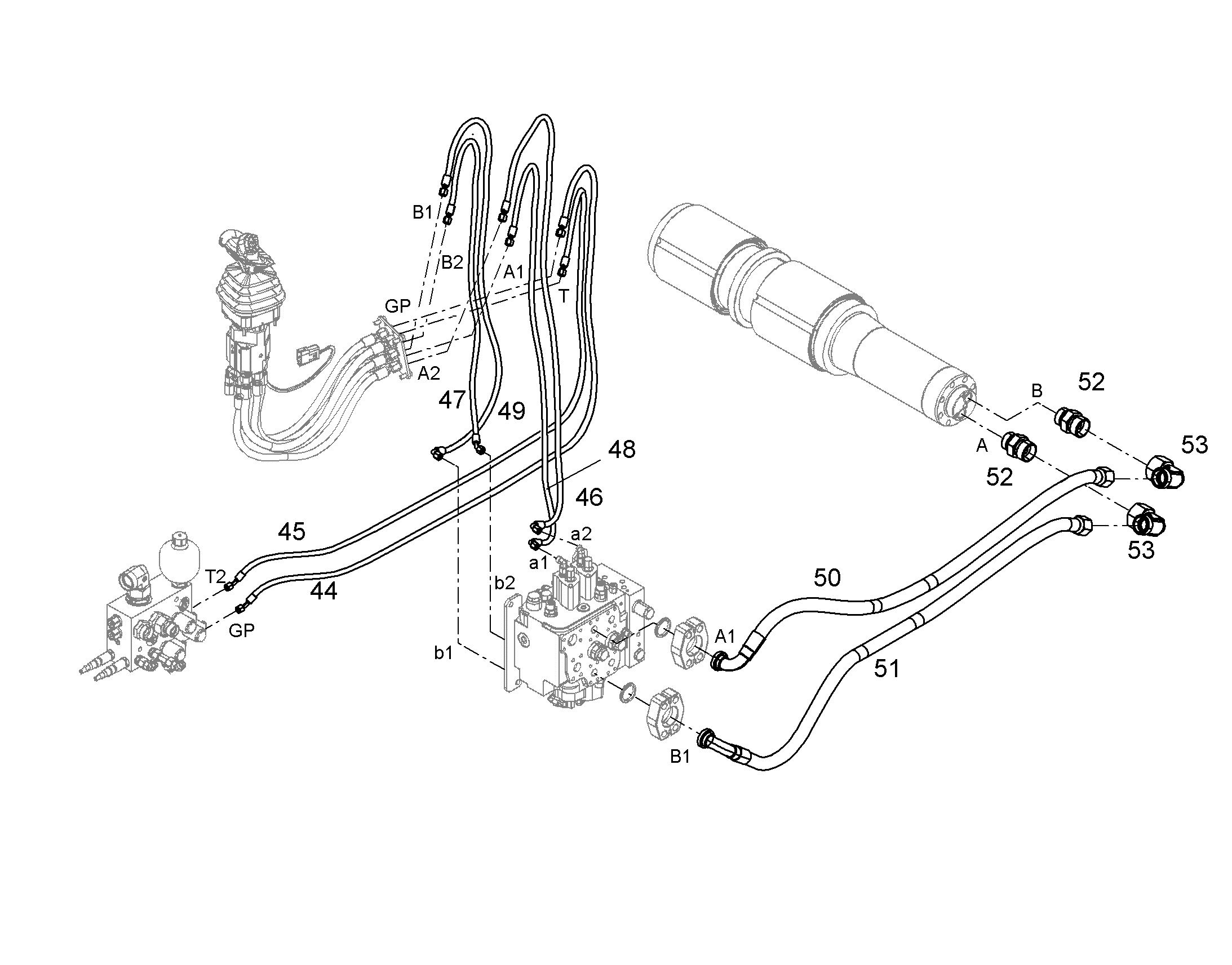 ШЛАНГ 8X3600 10652130 LIEBHERR