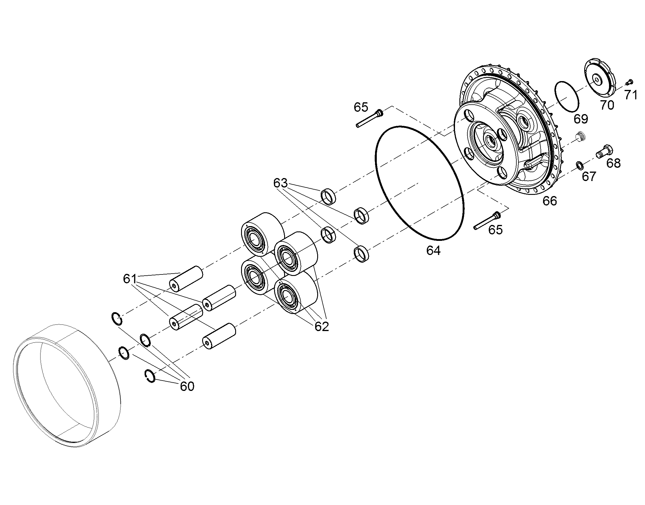КОЛЕСО ПЛАНЕТАРНОЕ M=8 Z=28 90016092 LIEBHERR