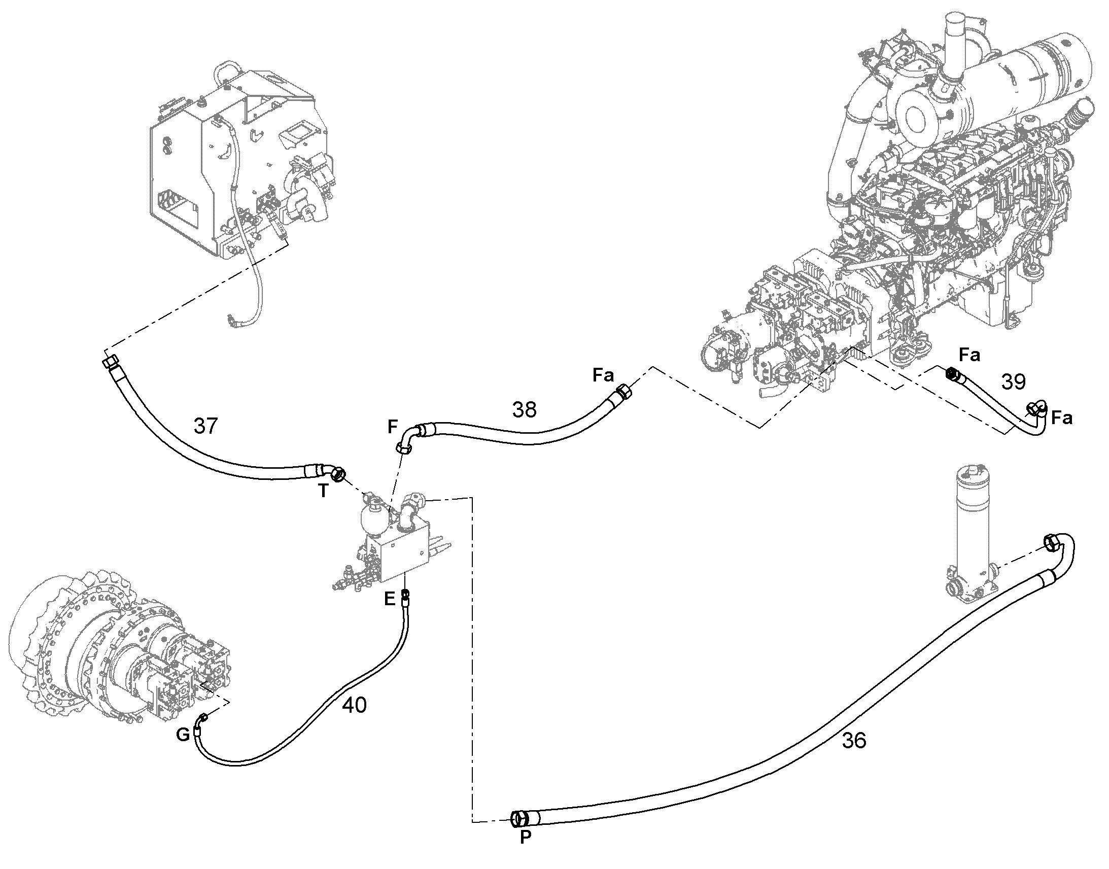 ШЛАНГ 8X1200 11081348 LIEBHERR
