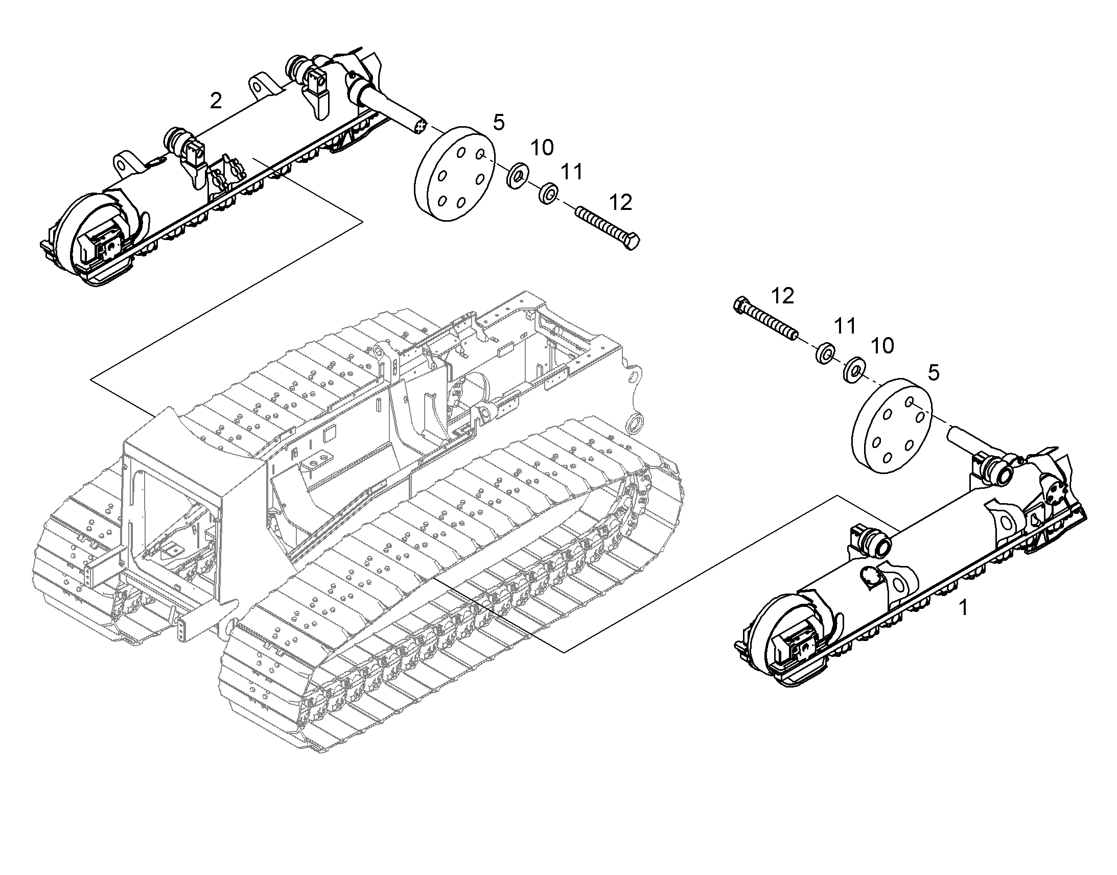 ТЕЛЕЖКА ГУСЕНИЧН. ЛЕВ.В СБОРЕ INFOR-LN-STRUKTUR 11368933 LIEBHERR