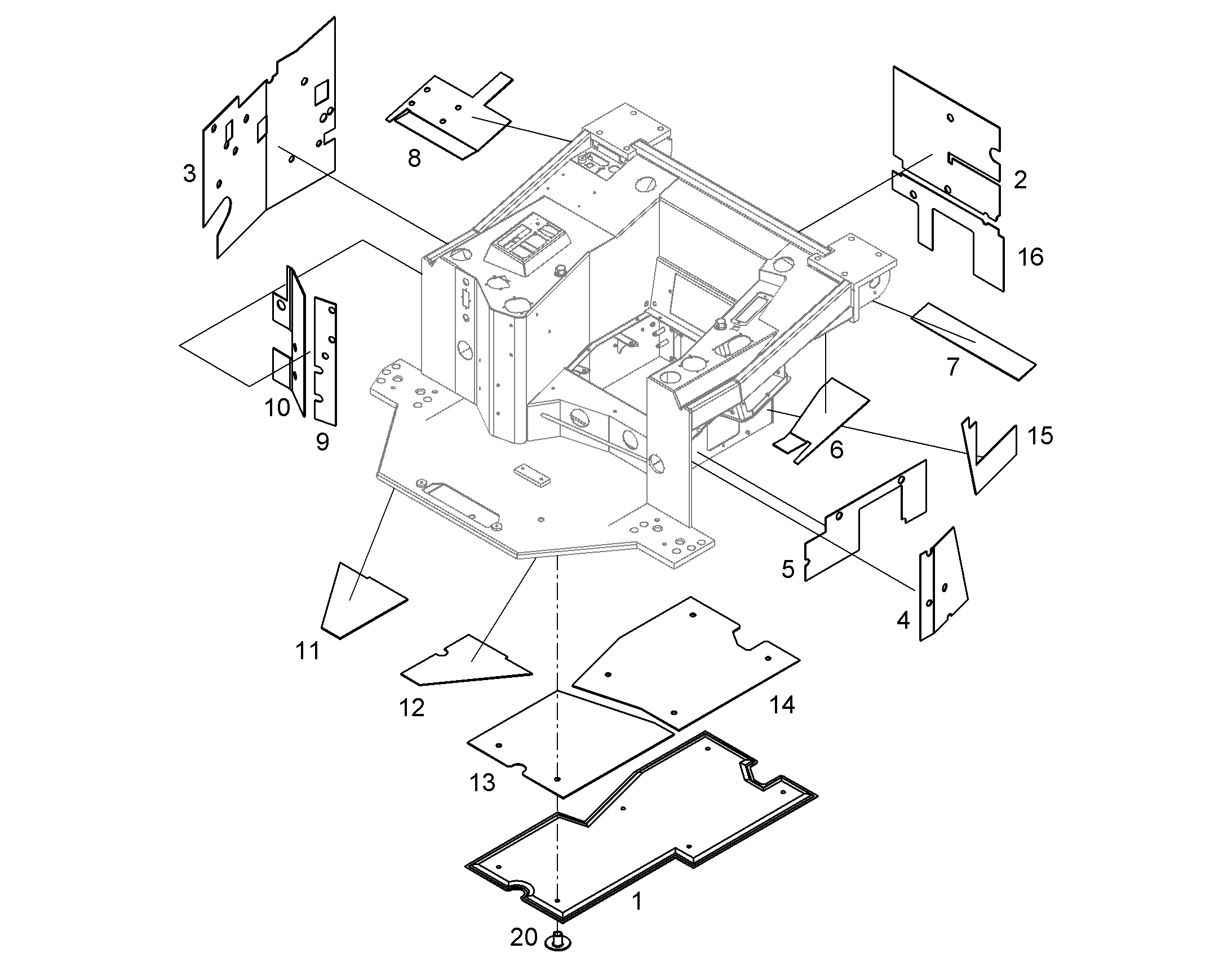 SOUND INSULATION 12415692 LIEBHERR