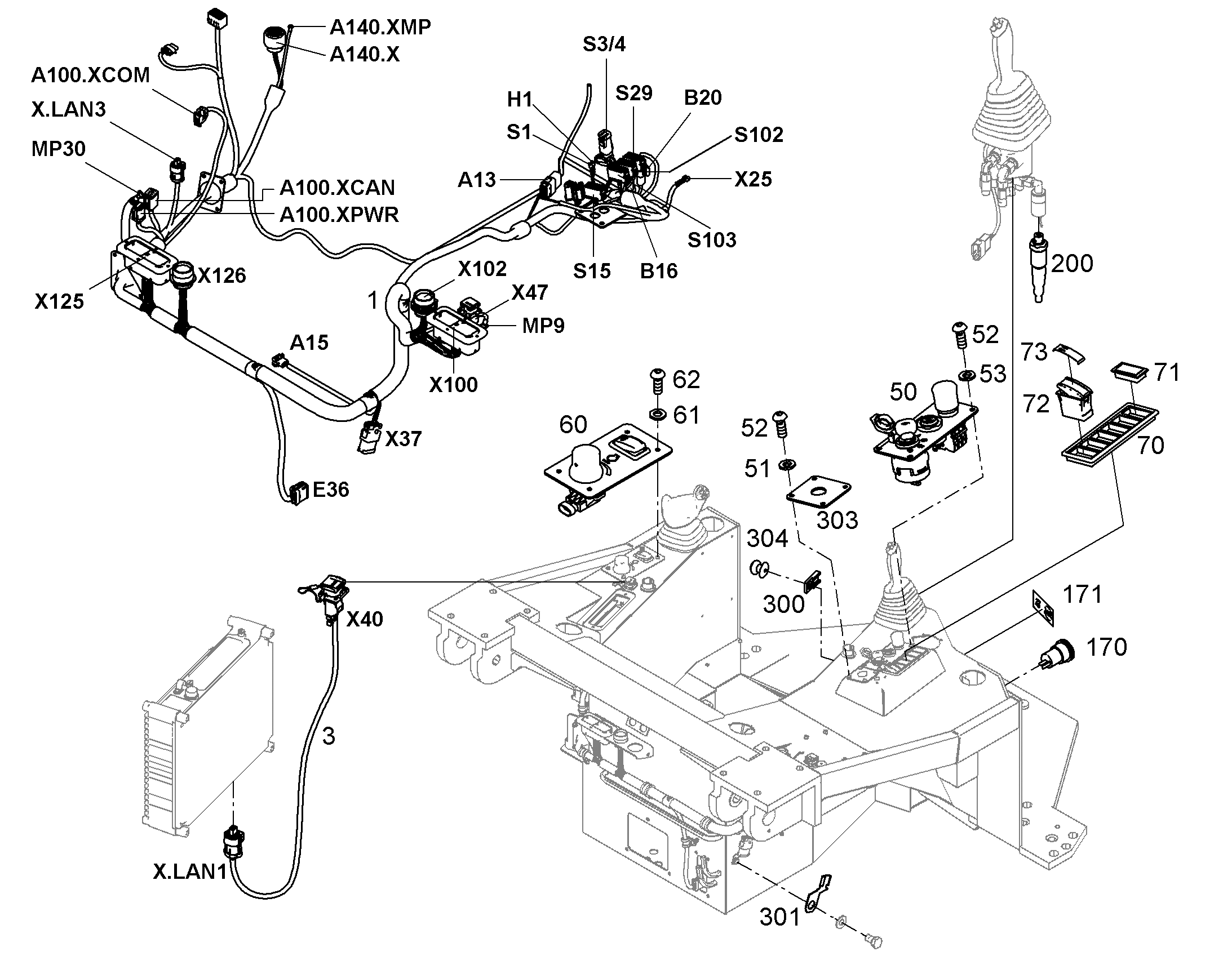 КОМПЛЕКТ КАБЕЛЕЙ W-DIAG 10314005 LIEBHERR