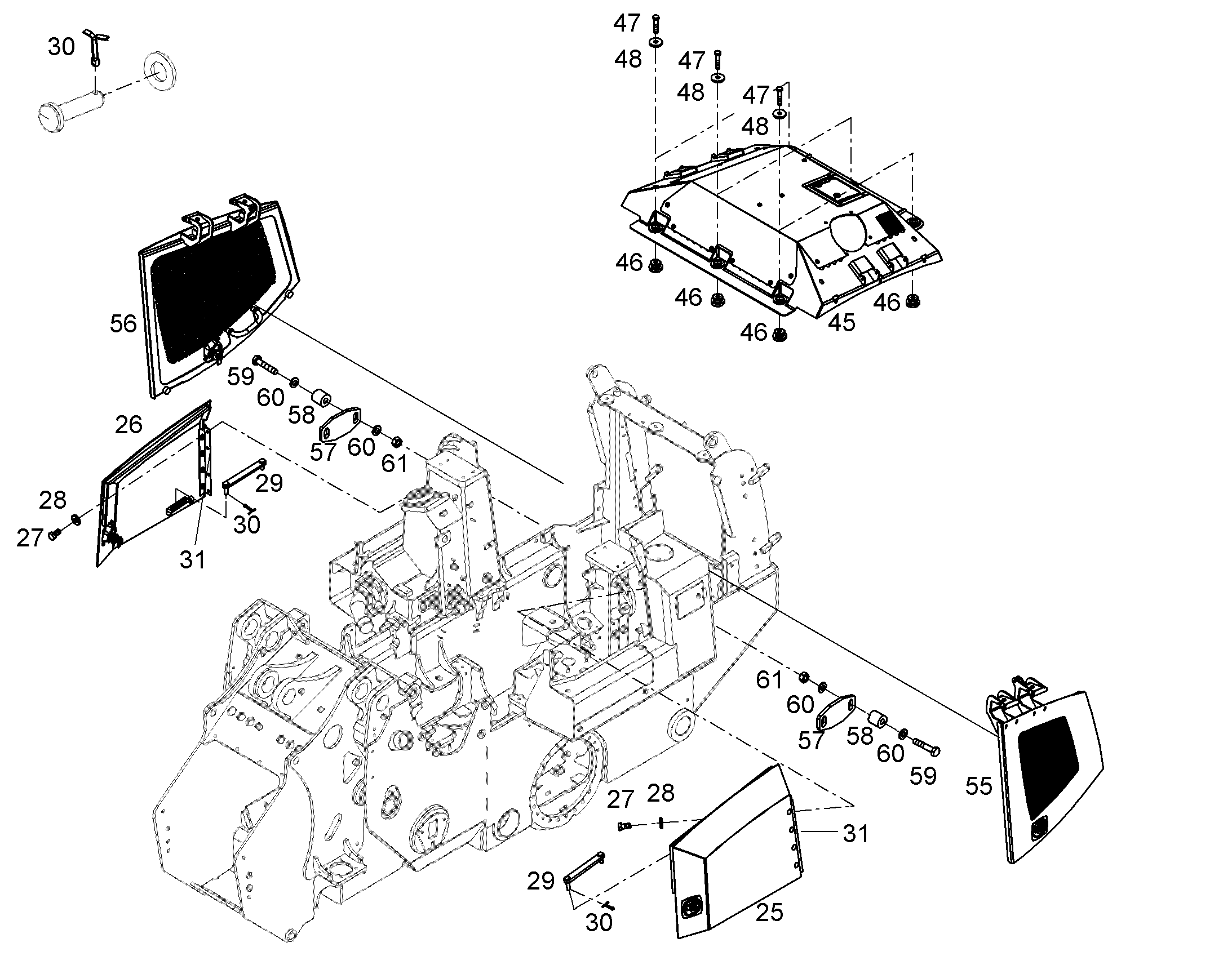 КАПОТ ДВИГАТЕЛЯ, КОМПЛЕКТ 11383408 LIEBHERR