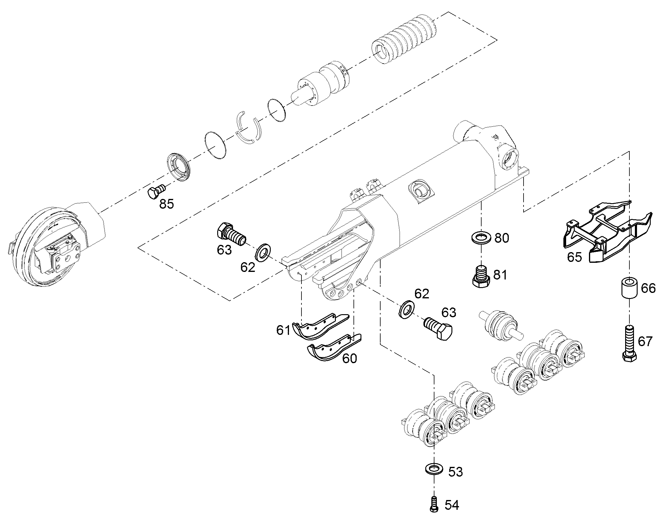 НАПРАВЛЯЮЩАЯ ЦЕПИ СЗАДИ 12940147 LIEBHERR