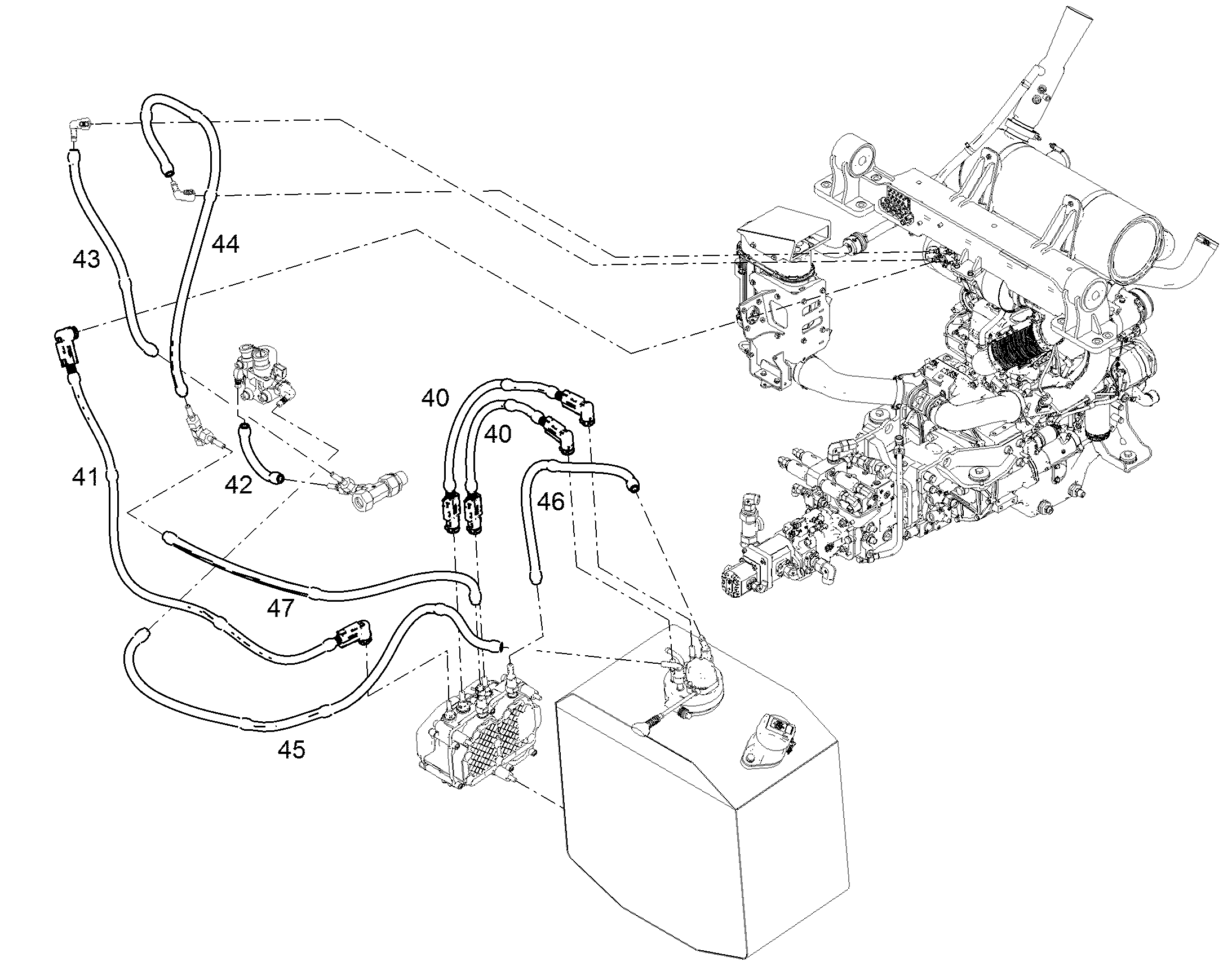 ШЛАНГОПРОВОД DN4X1100 11652348 LIEBHERR