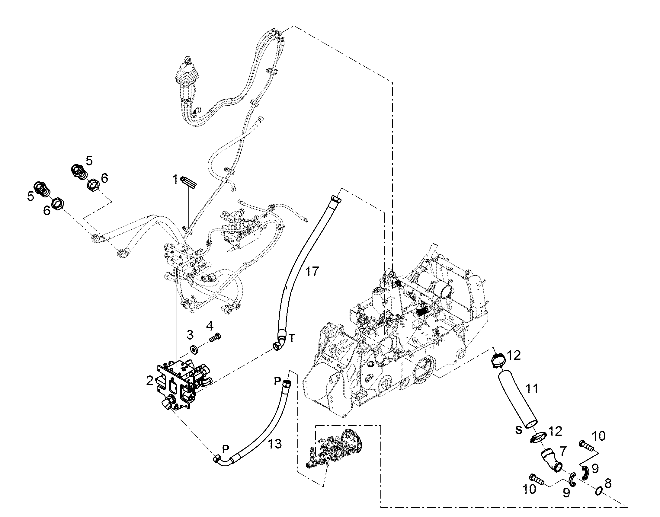 ШЛАНГ 40X1300 11081344 LIEBHERR