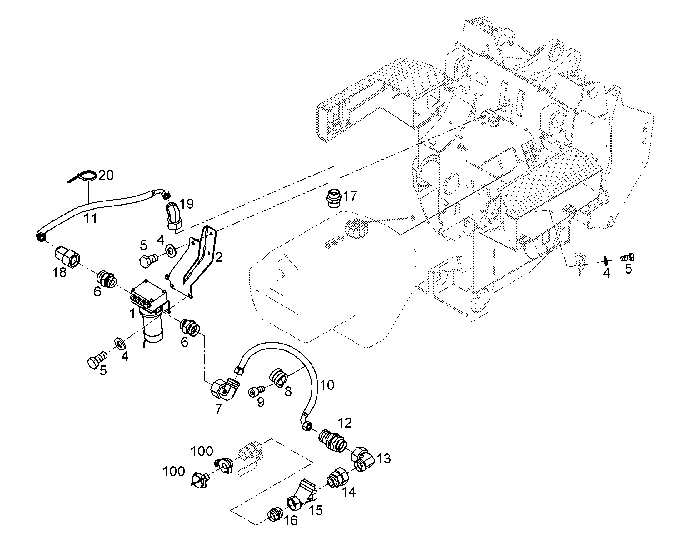 ДЕРЖАТЕЛЬ 11371456 LIEBHERR