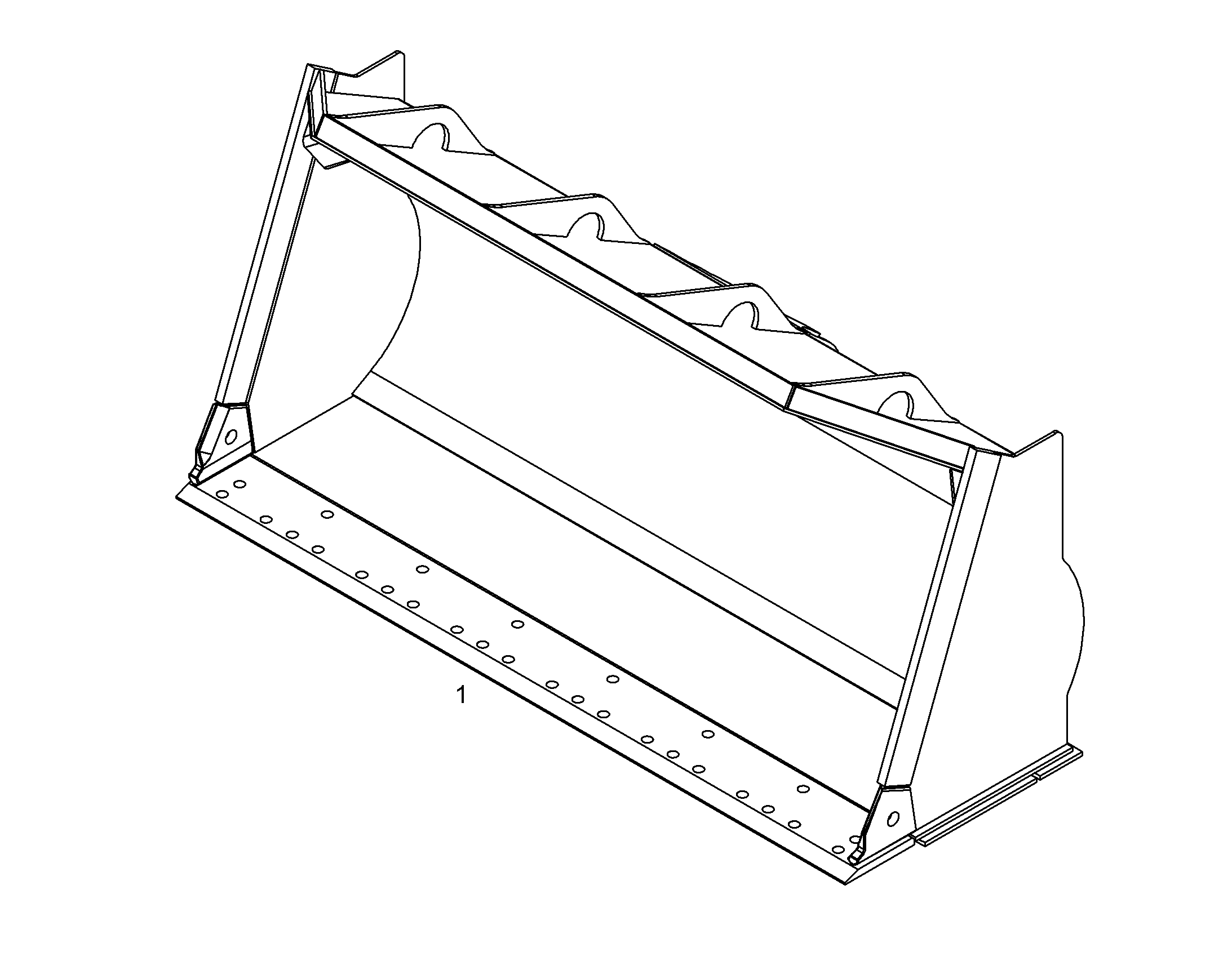КОВШ ГРУЗОВОЙ 2450mm 1,7m³ 93502028 LIEBHERR
