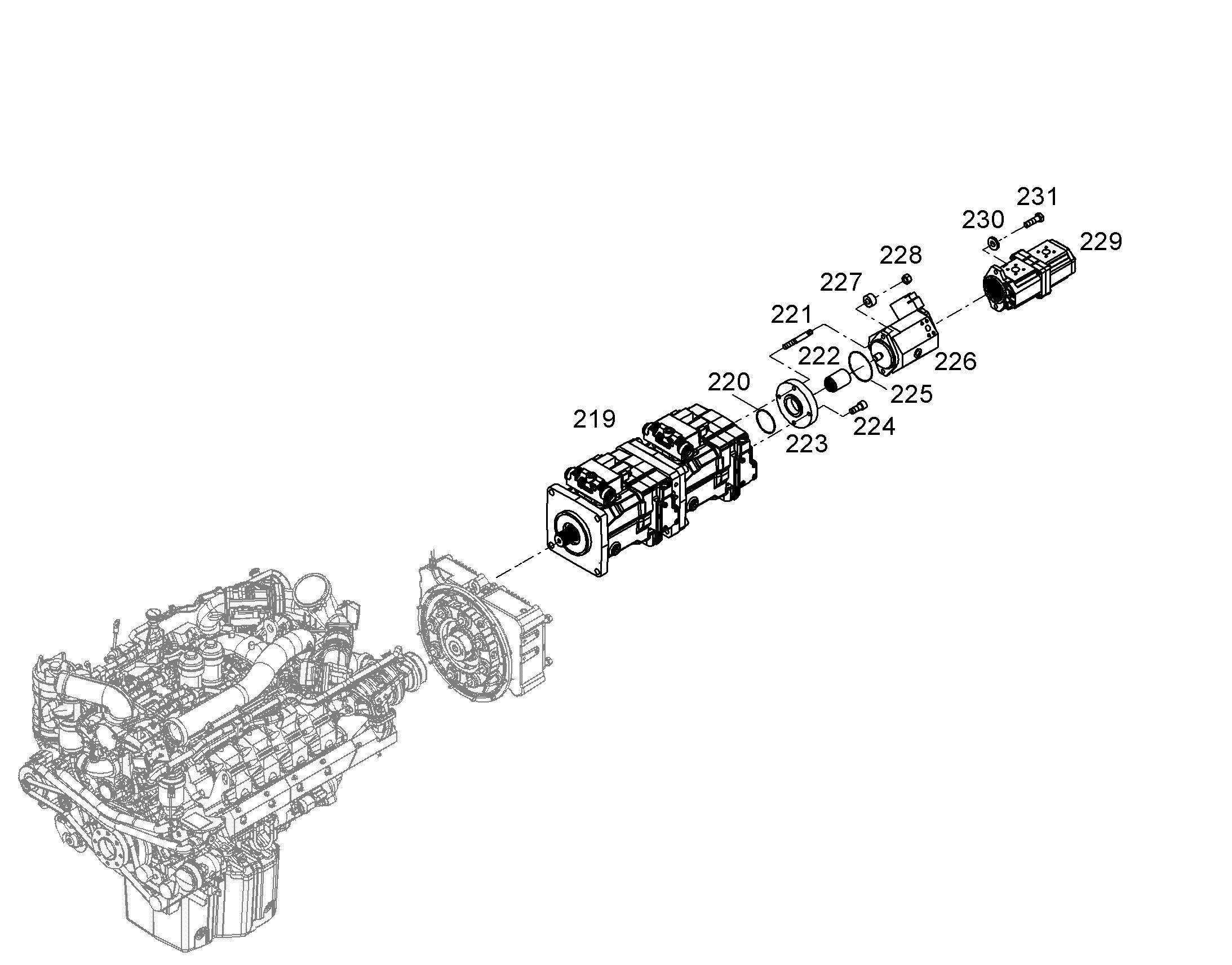 ГИДРОНАСОС РЕГУЛИРОВОЧНЫЙ A10 28cm³/U 12208449 LIEBHERR