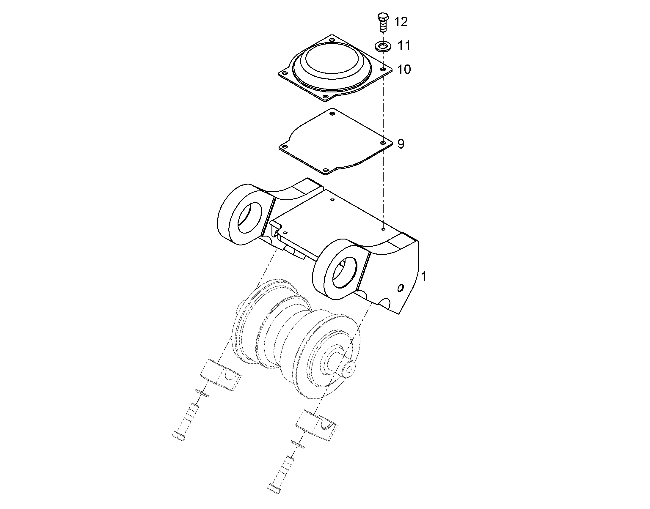 ЗАДНИЙ ОДИНАРНЫЙ МАЯТНИК 93508846 LIEBHERR
