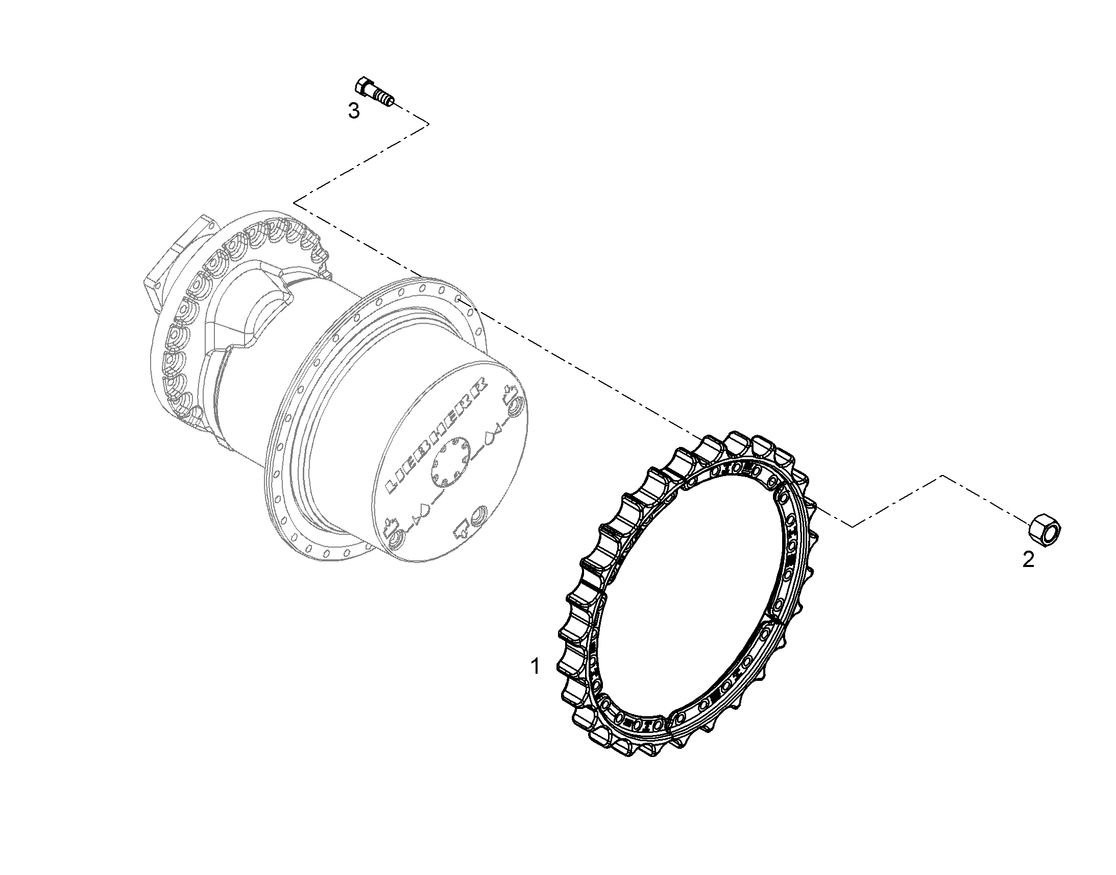 ЗВЕЗДОЧКА ВЕДУЩАЯ D6H 12213424 LIEBHERR