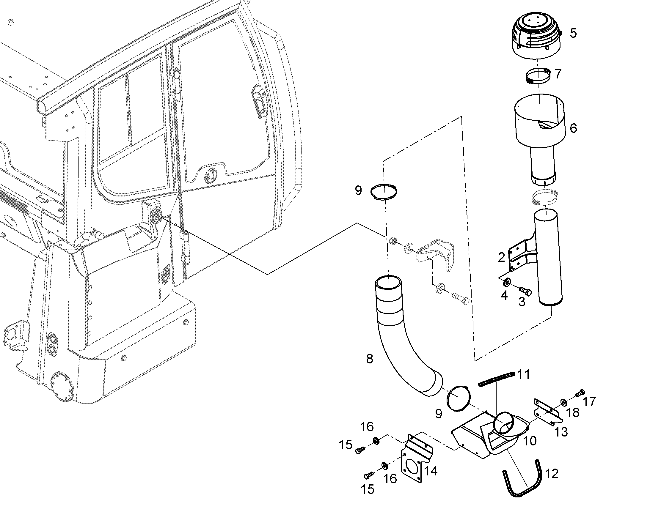 СКОБА ДЛЯ КРЕПЛЕНИЯ ШЛАНГА 115-135X9 W2 12217601 LIEBHERR