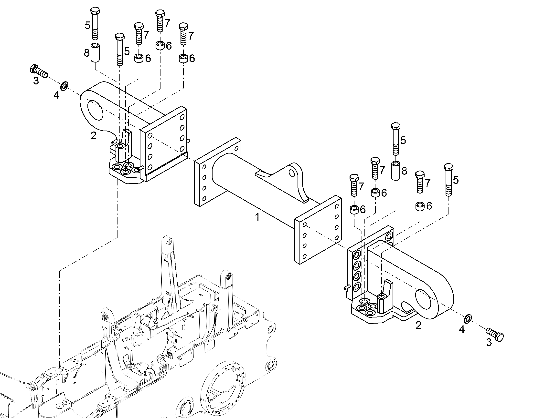 НАРУЖНАЯ ОПОРА 93505796 LIEBHERR