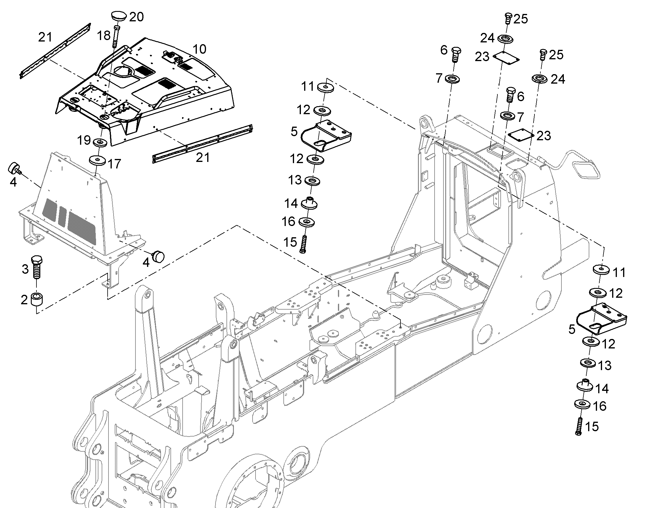 КАПОТ ДВИГАТЕЛЯ, КОМПЛЕКТ 12973869 LIEBHERR