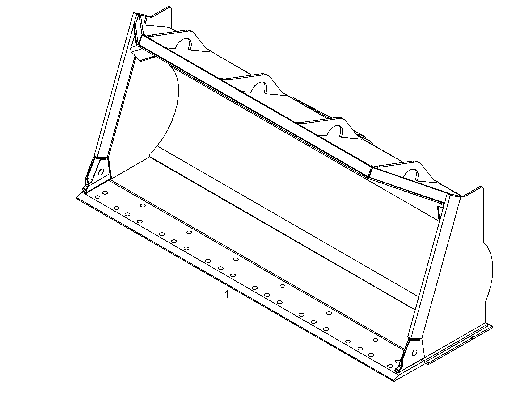КОВШ ГРУЗОВОЙ 2650mm 1,7m³ 12478539 LIEBHERR