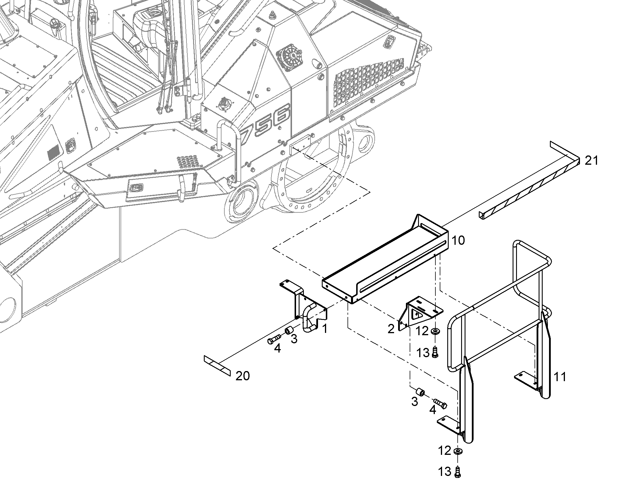 ПЕРИЛА 12438546 LIEBHERR