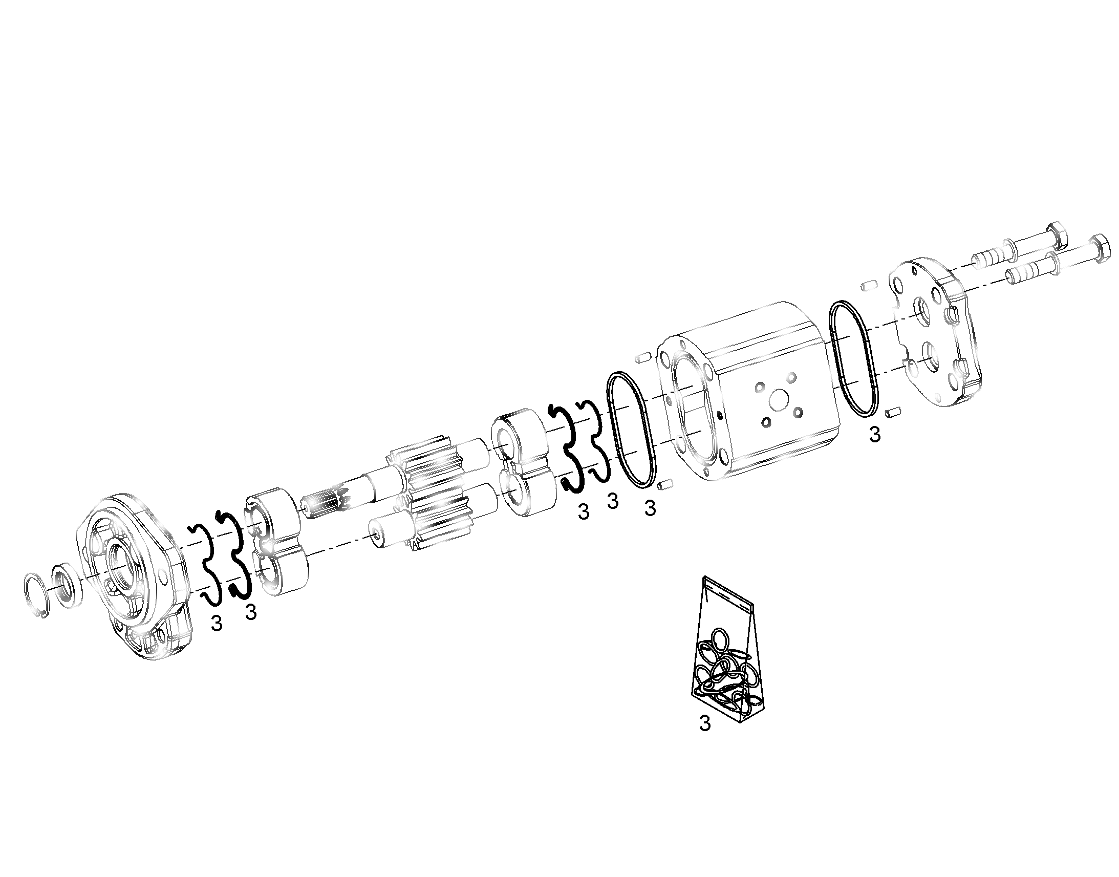 КОМПЛЕКТ УПЛОТНЕНИЙ 12231990 LIEBHERR