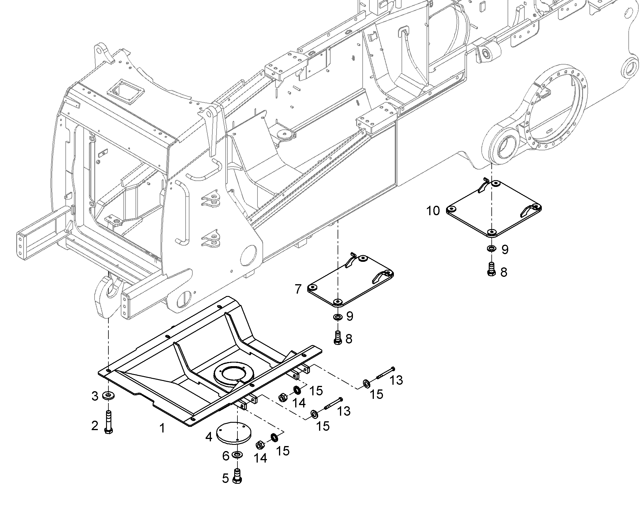 ЛОТОК В ОСНОВАНИИ 11448190 LIEBHERR