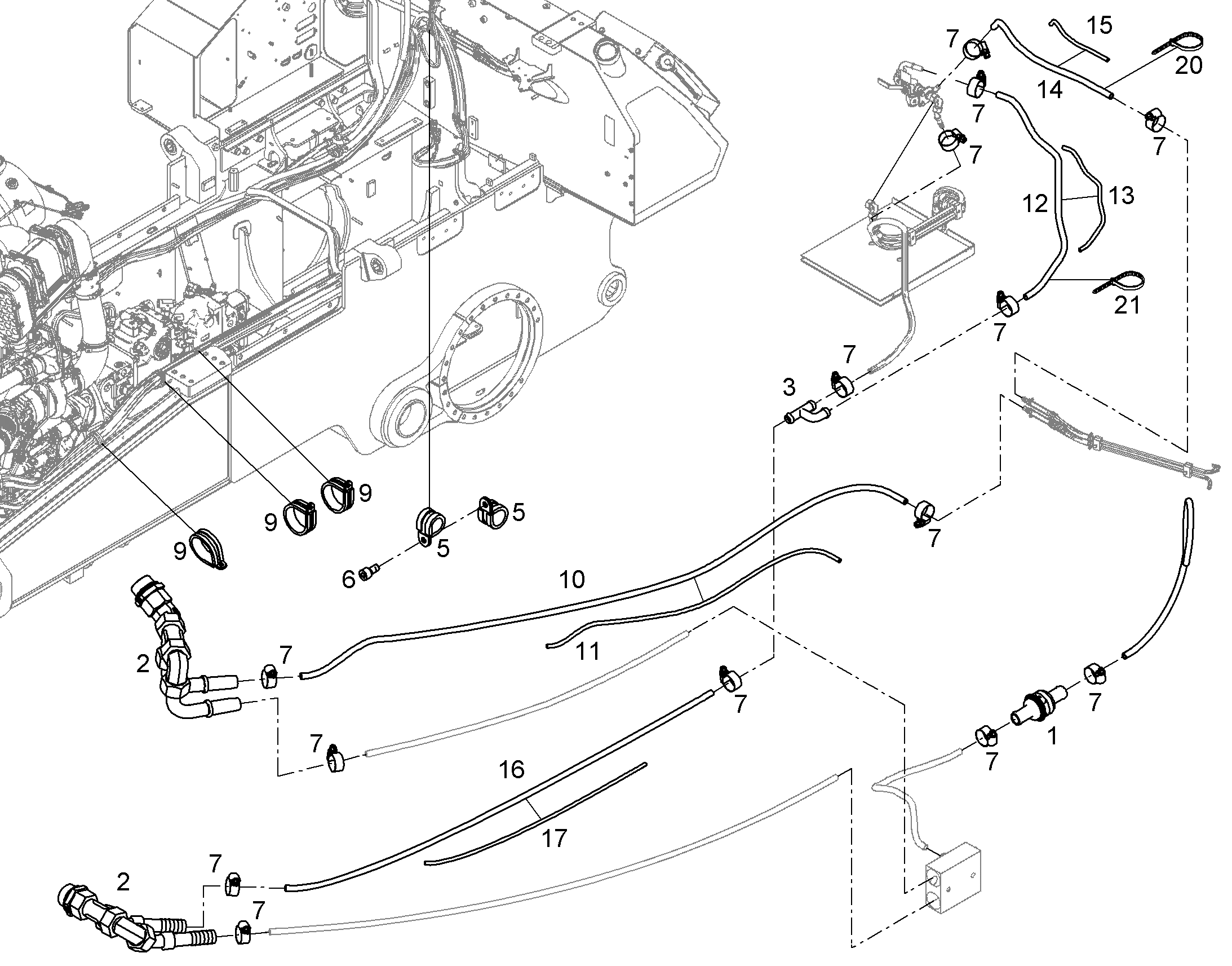 ЧАСТИ ДВИГАТЕЛЬ INFOR-LN-STRUKTUR 12472153 LIEBHERR