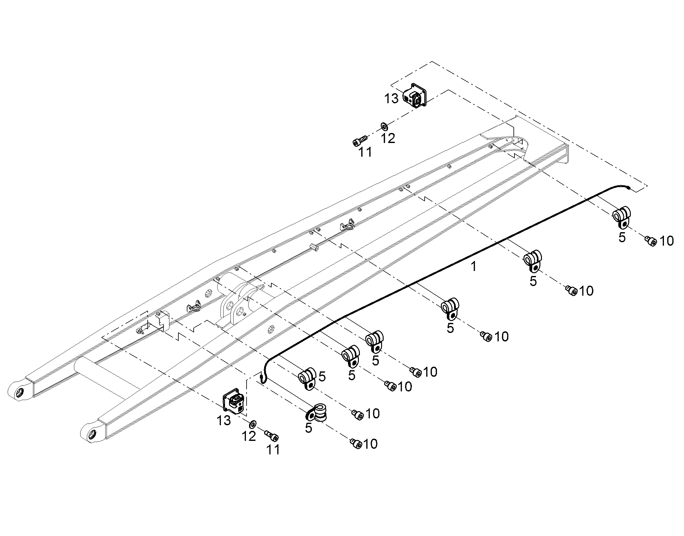 КАБЕЛЬН. КОМПЛ. КОНСОЛИ W-AUSL7 12403410 LIEBHERR