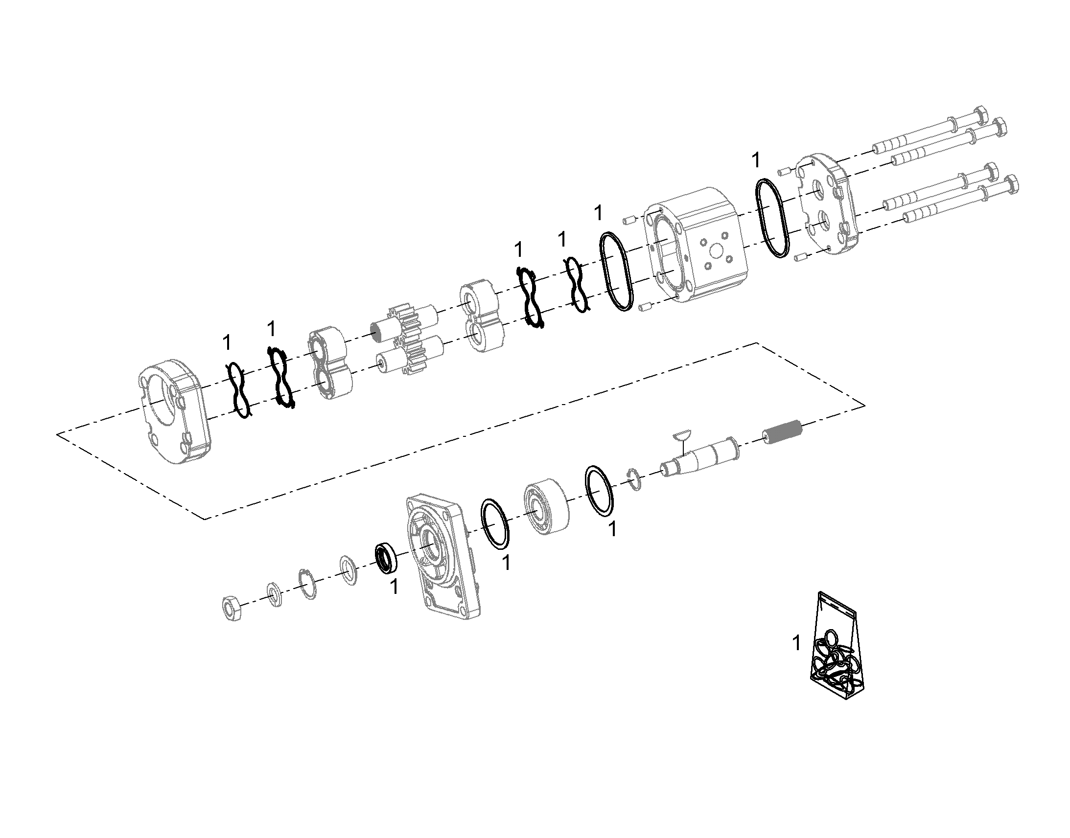 КОМПЛЕКТ УПЛОТНЕНИЙ 12236241 LIEBHERR