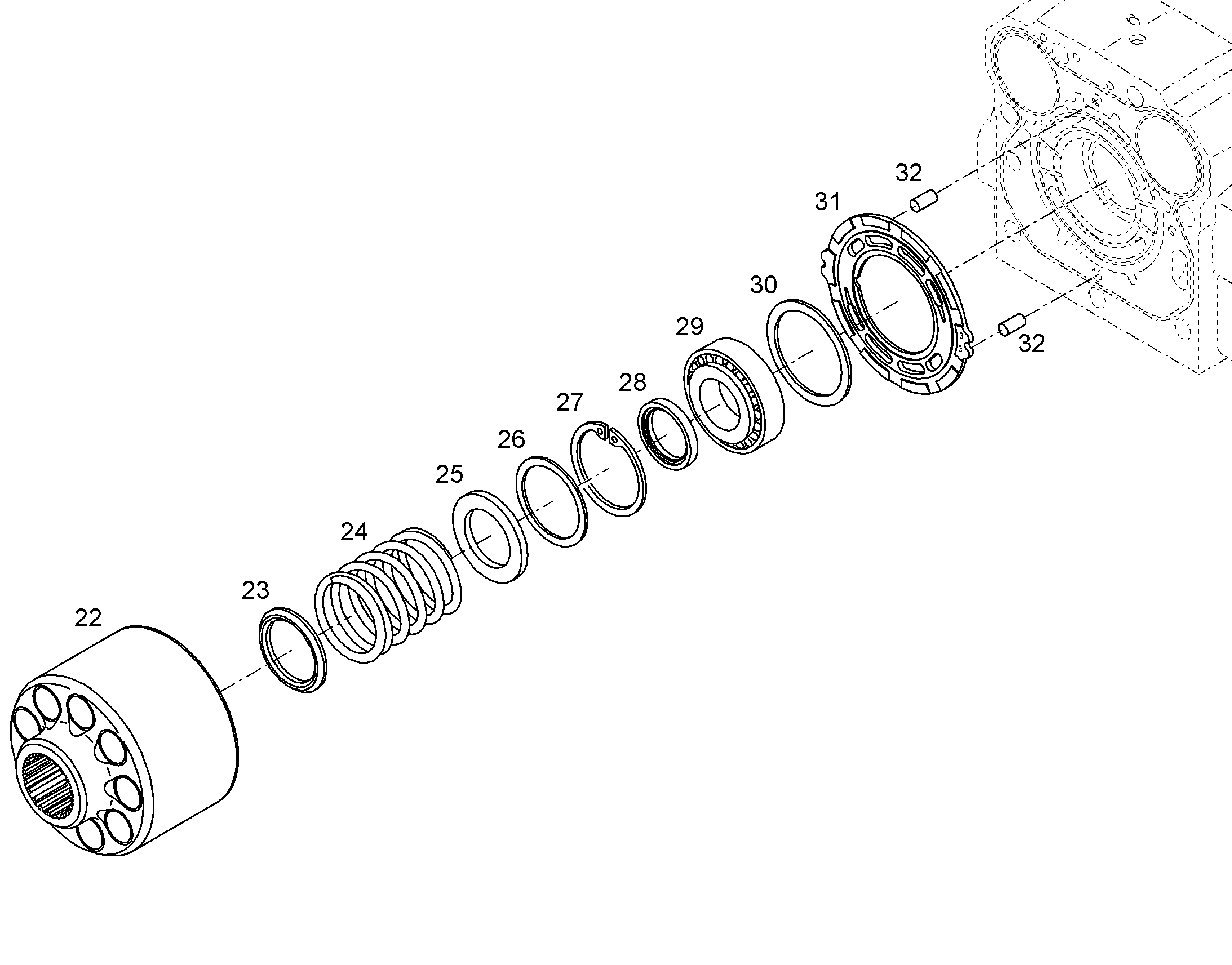 БЛОК ЦИЛИНДРОВ В СБОРЕ 12230772 LIEBHERR