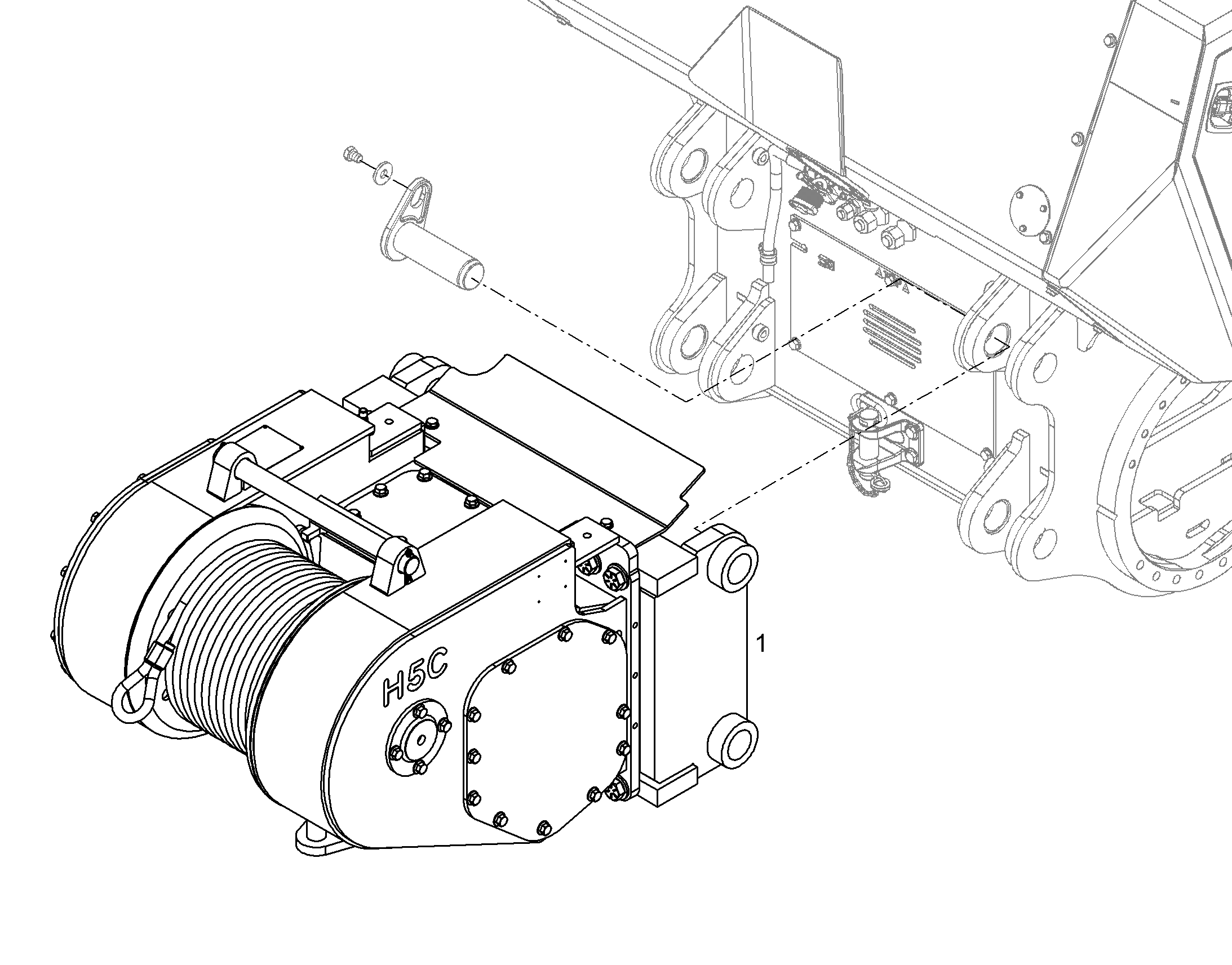 ЛЕБЕДКА КАНАТНАЯ H5CT2DL39 12222134 LIEBHERR