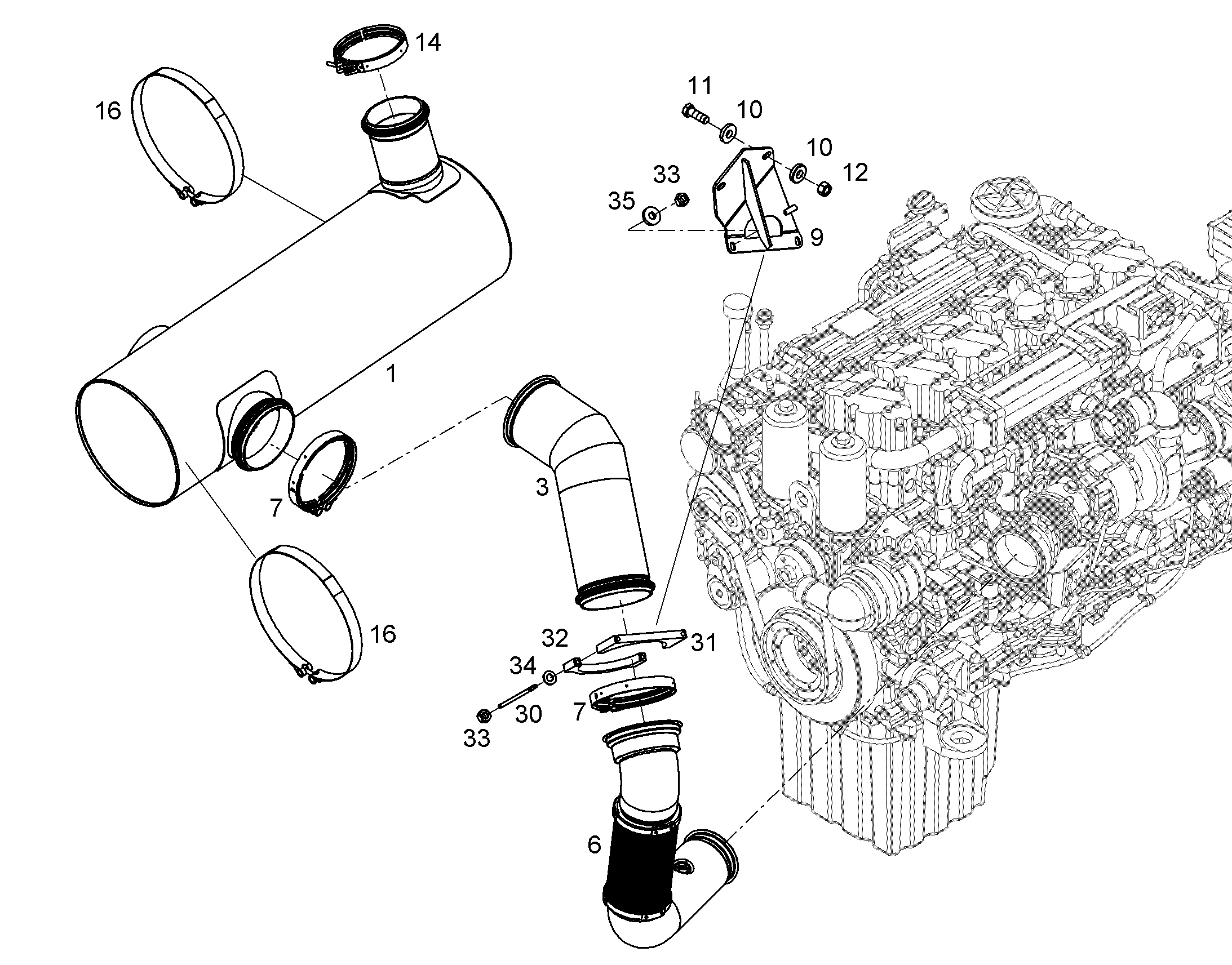 ШУМОГЛУШИТЕЛЬ 12478818 LIEBHERR