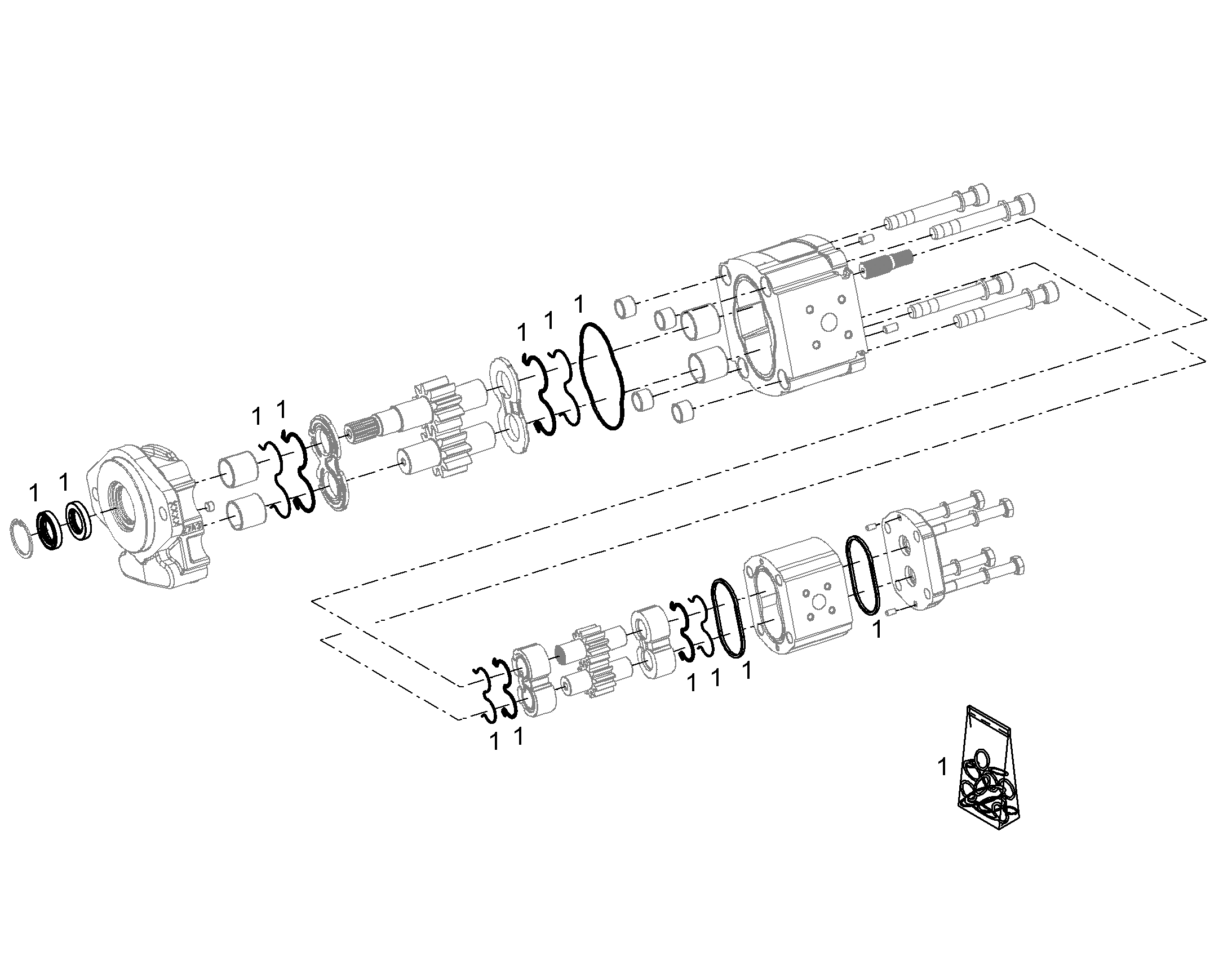 КОМПЛЕКТ УПЛОТНЕНИЙ 12236242 LIEBHERR