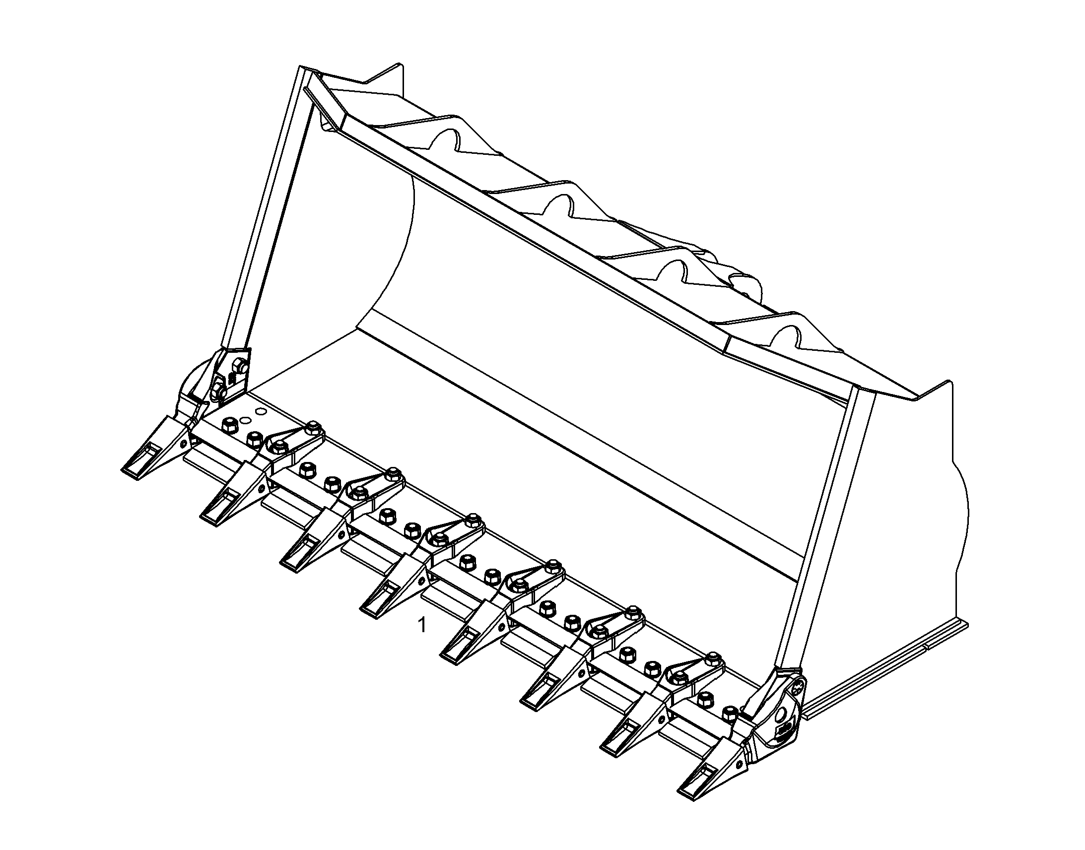 КОВШ ГРУЗОВОЙ 2750mm 2,8m³ 12811942 LIEBHERR
